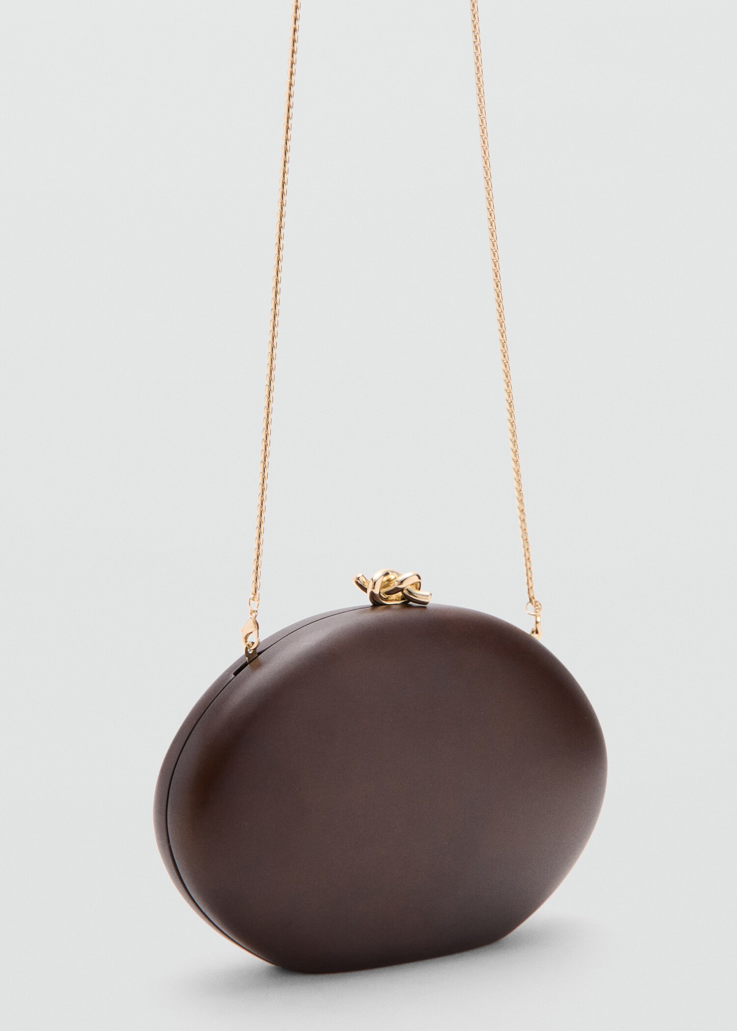 Oval clutch bag - Medium plane