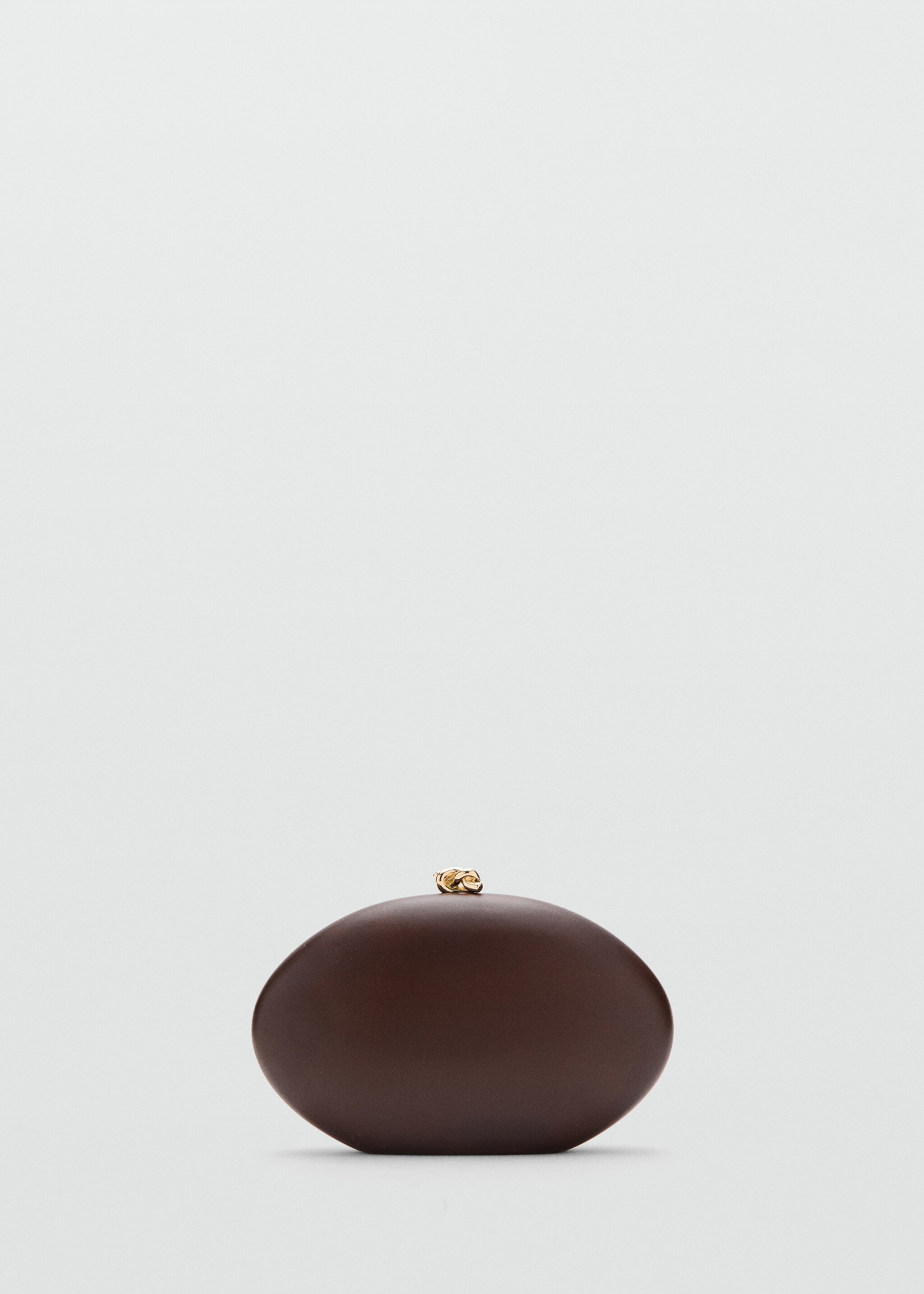 Oval clutch bag - Article without model, Brown. Ref: 27007141-00.