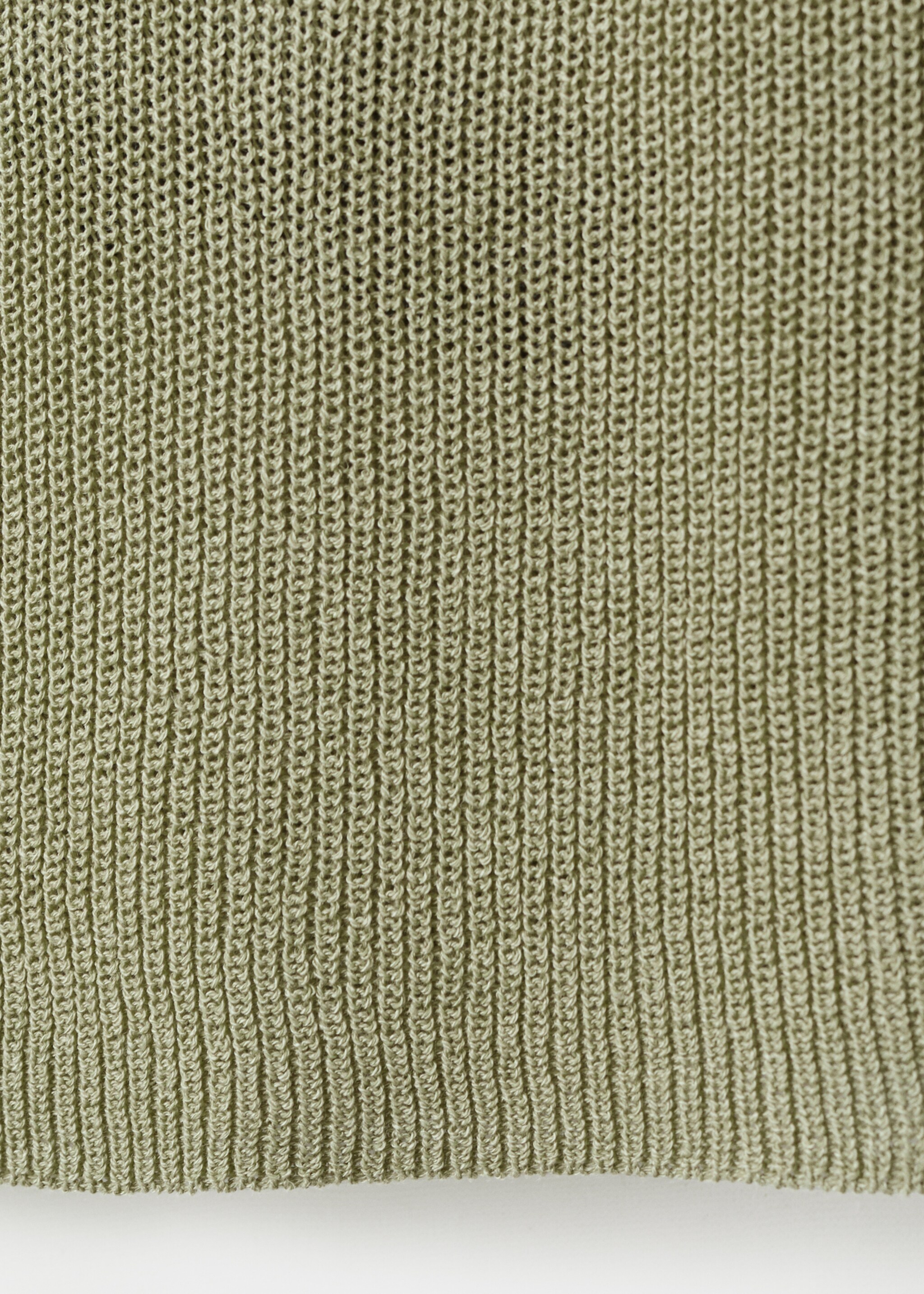Fitted fine-knit top - Details of the article 0, Aqua Green. Ref: 27007143-00.