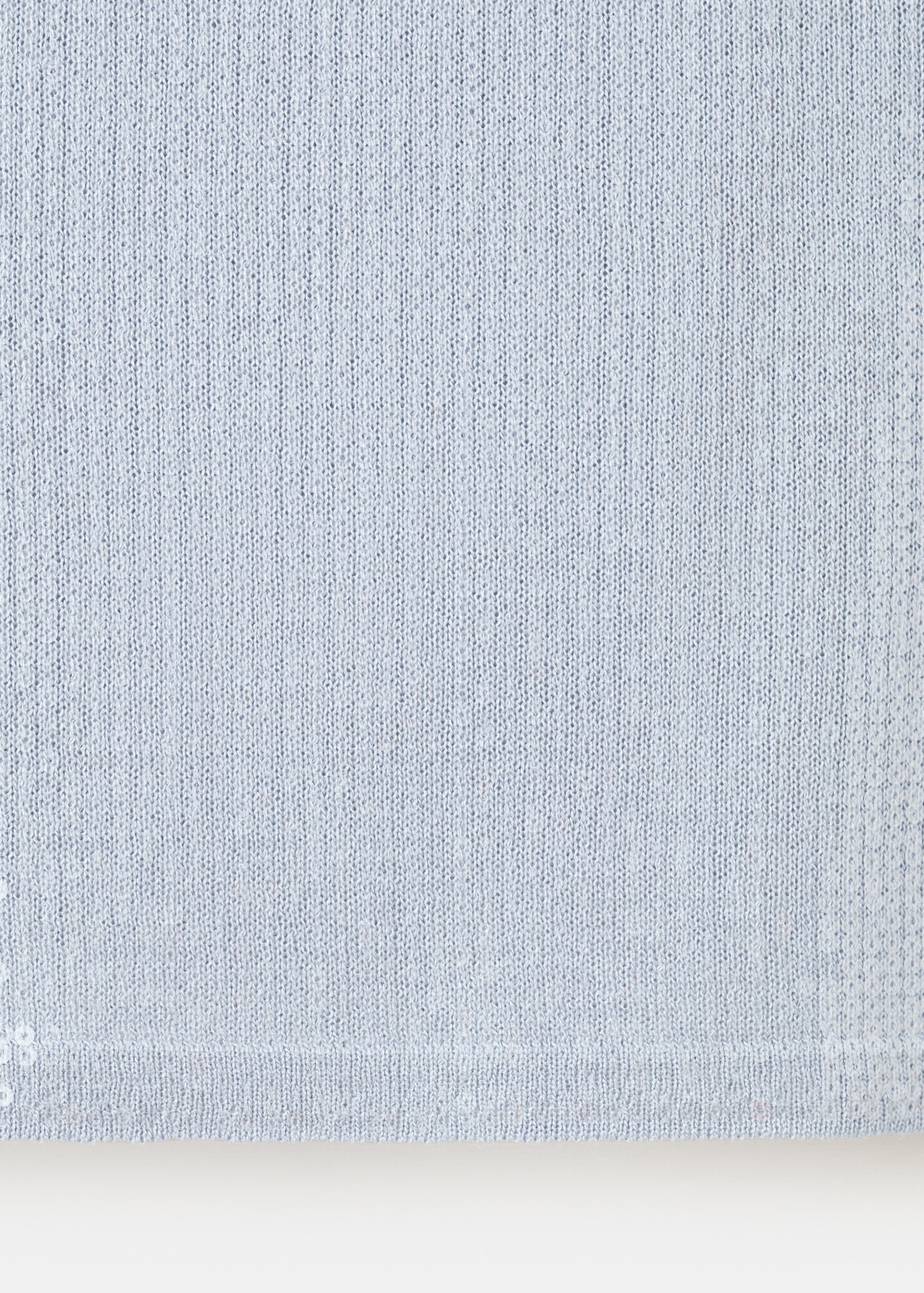 Sequins knit top - Details of the article 0, Sky Blue. Ref: 27007145-00.