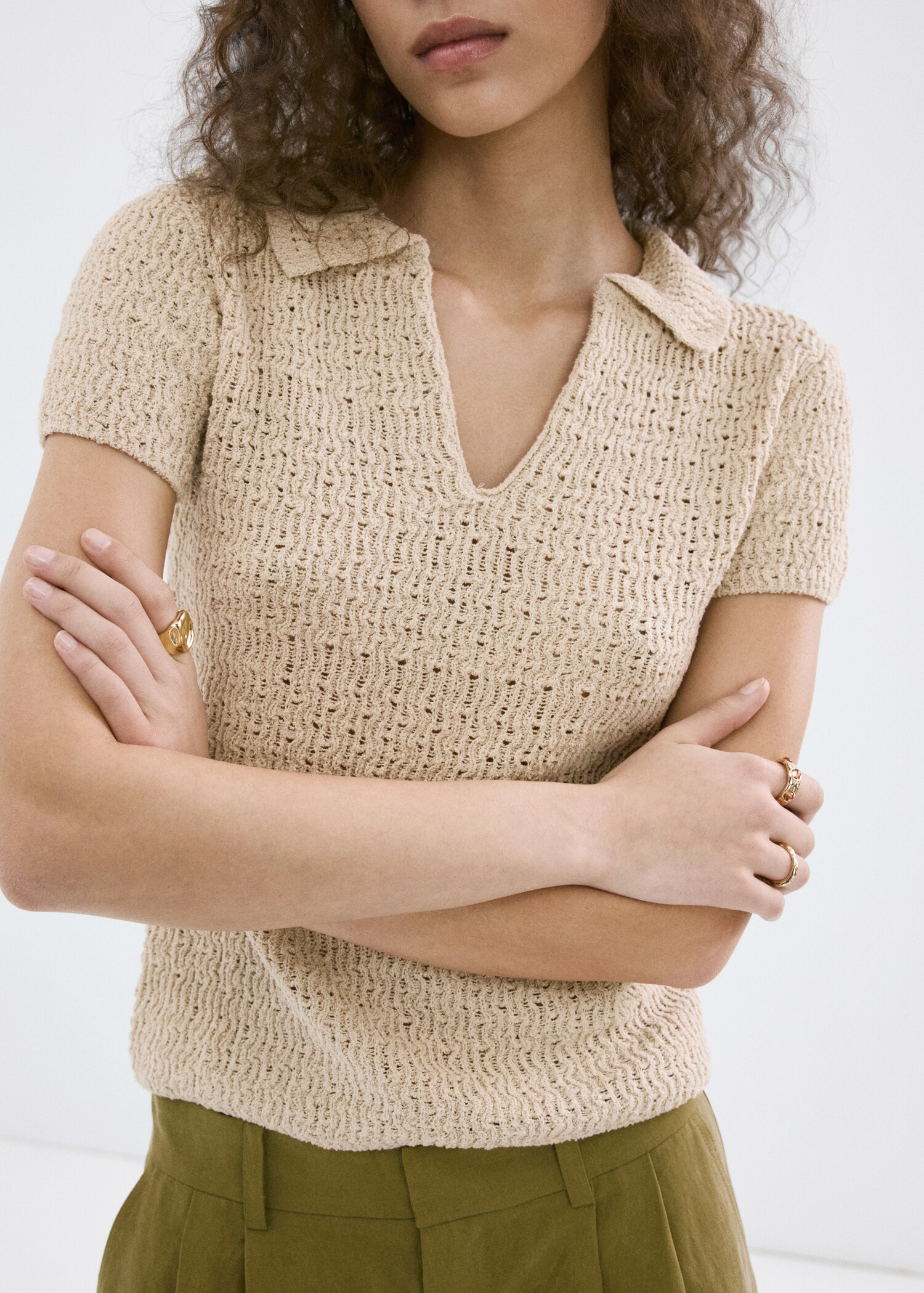 Jersei punt coll polo - Detall de l'article 1