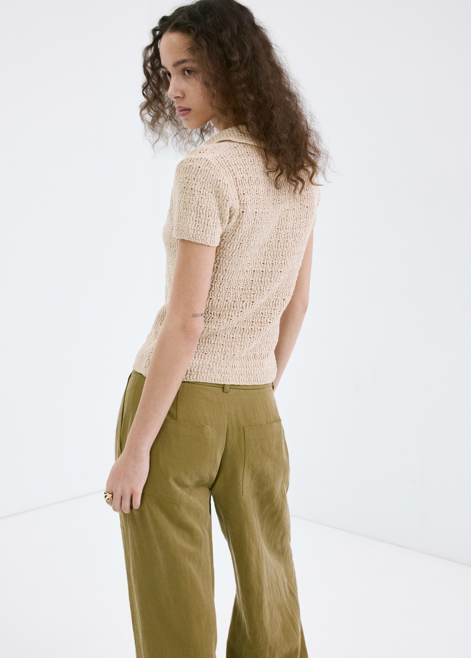 Jersei punt coll polo - Revers de l'article