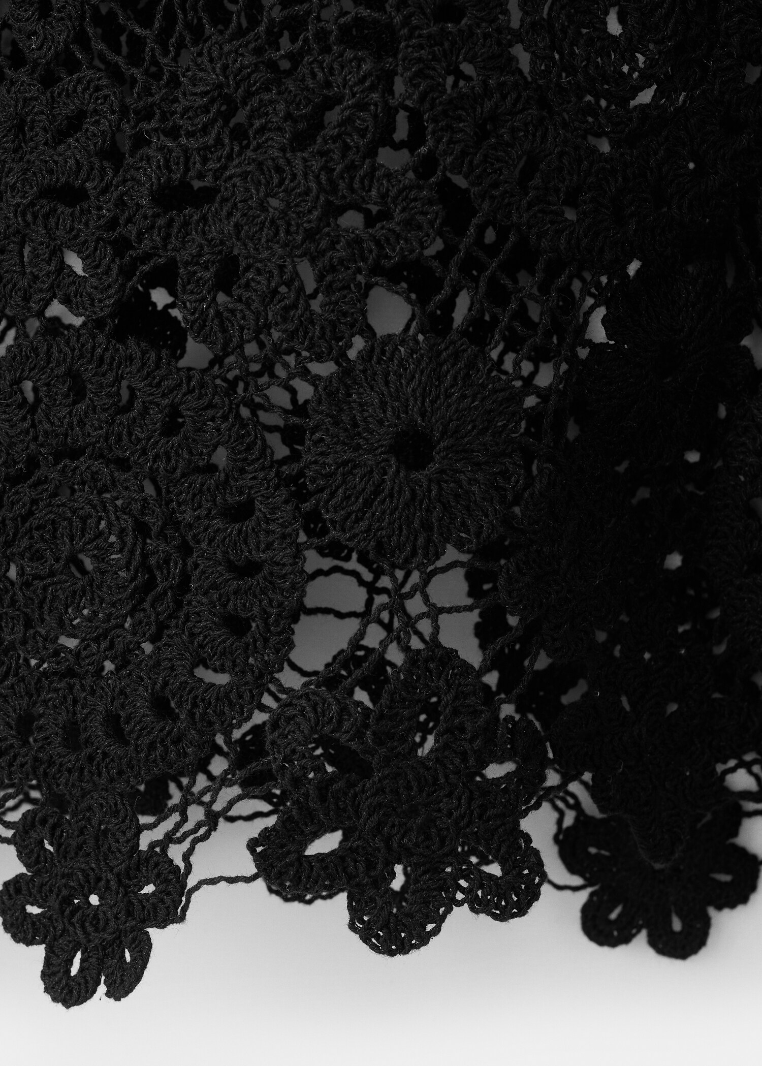 Pull maille ajourée à fleurs - Détail de l'article 0