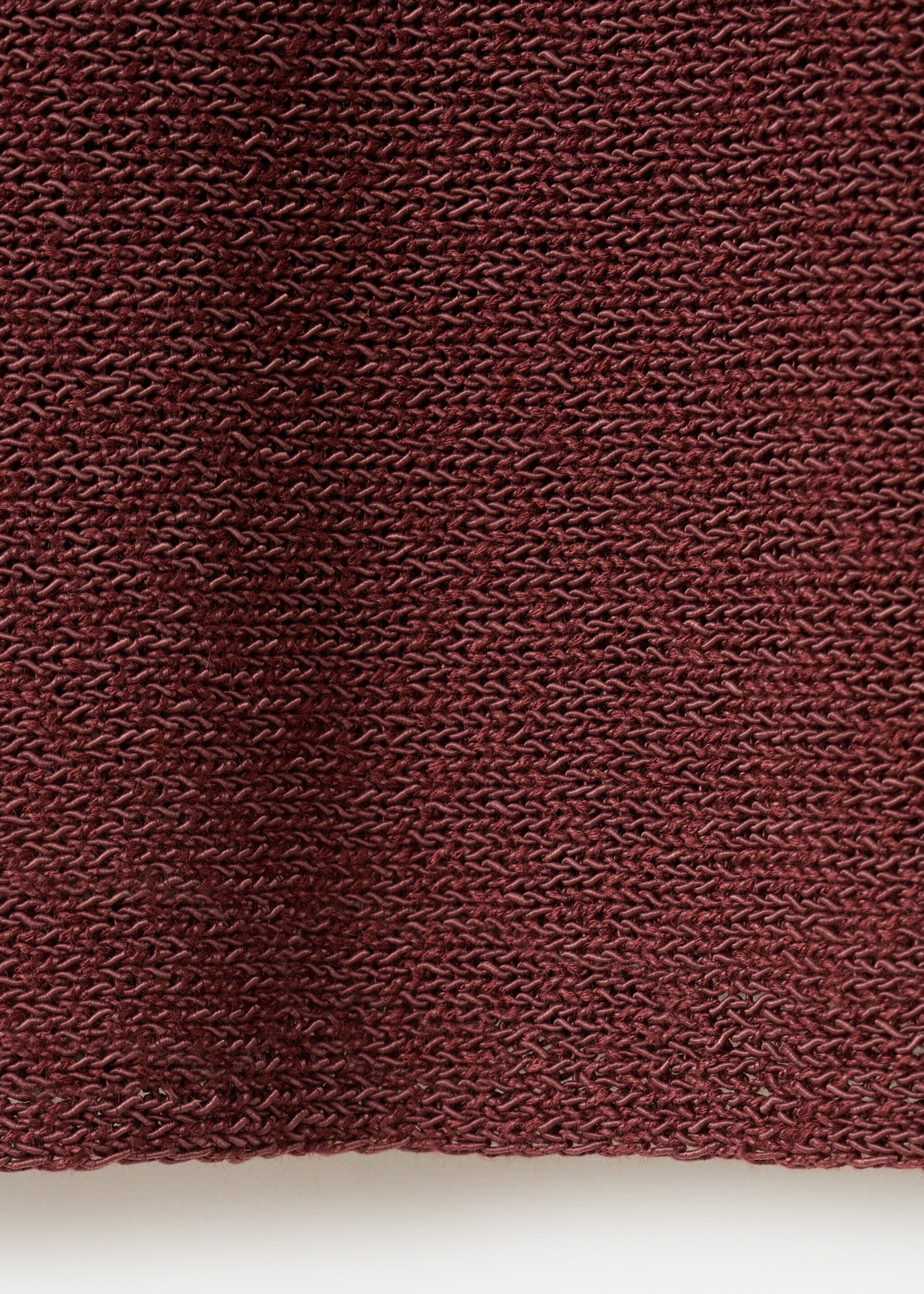 Short-sleeved knitted sweater - Details of the article 0, Burnt Orange. Ref: 27007151-00.