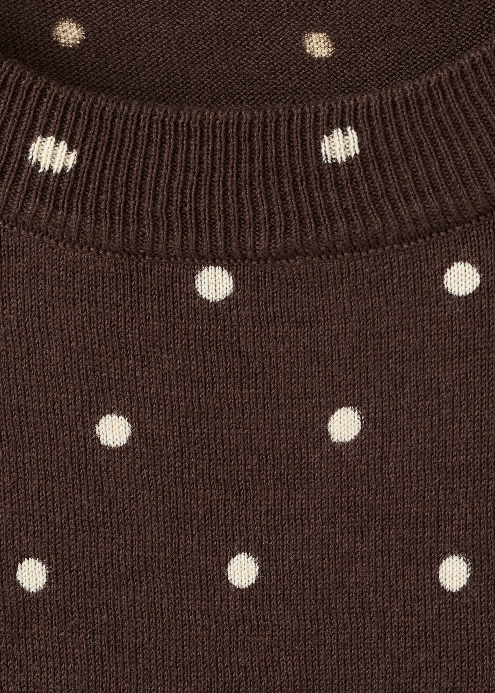 Jersey punto lunares - Detalle del artículo 8, Chocolate. Ref: 27007153-00.