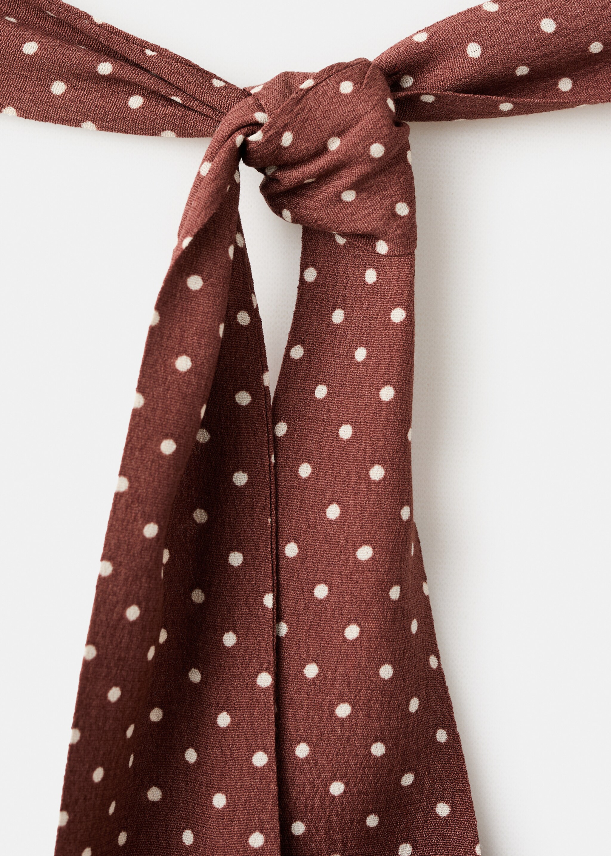 Robe à pois évasée - Détail de l'article 8, Chocolat. Ref: 27007156-00.