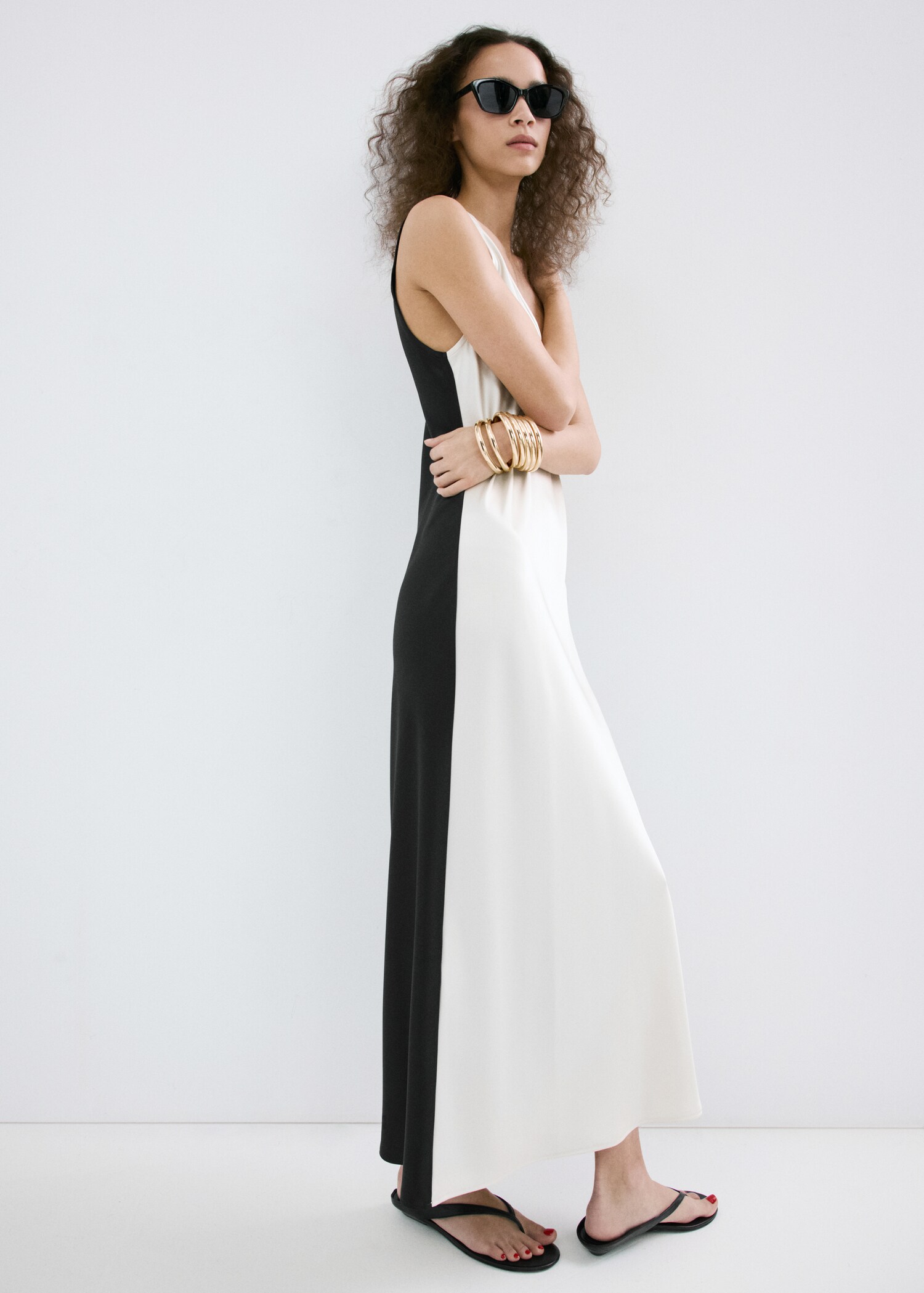 Abito midi bicolore - Dettaglio dell'articolo 6