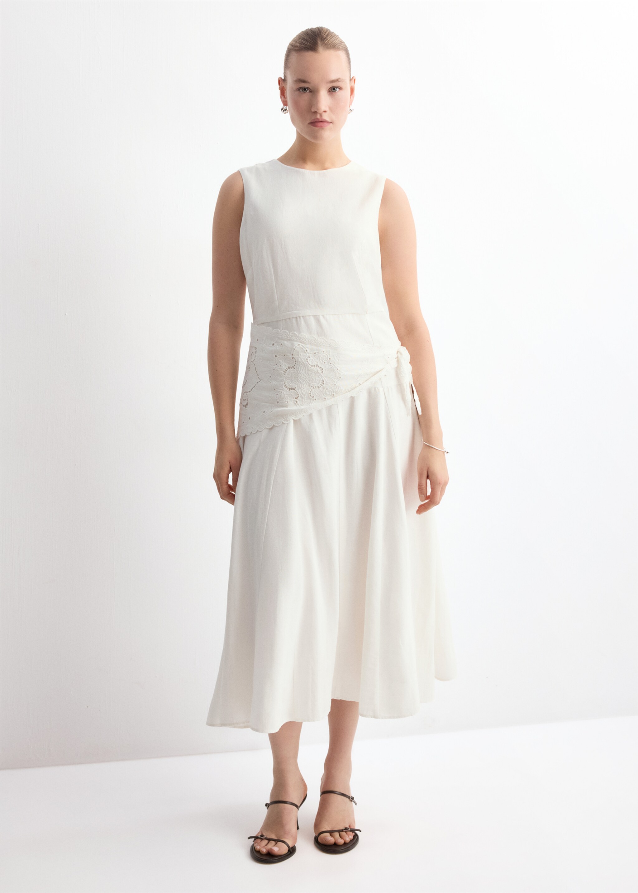 Vestido scarf2 - Detalle del artículo 3, Crudo. Ref: 27007158-00.