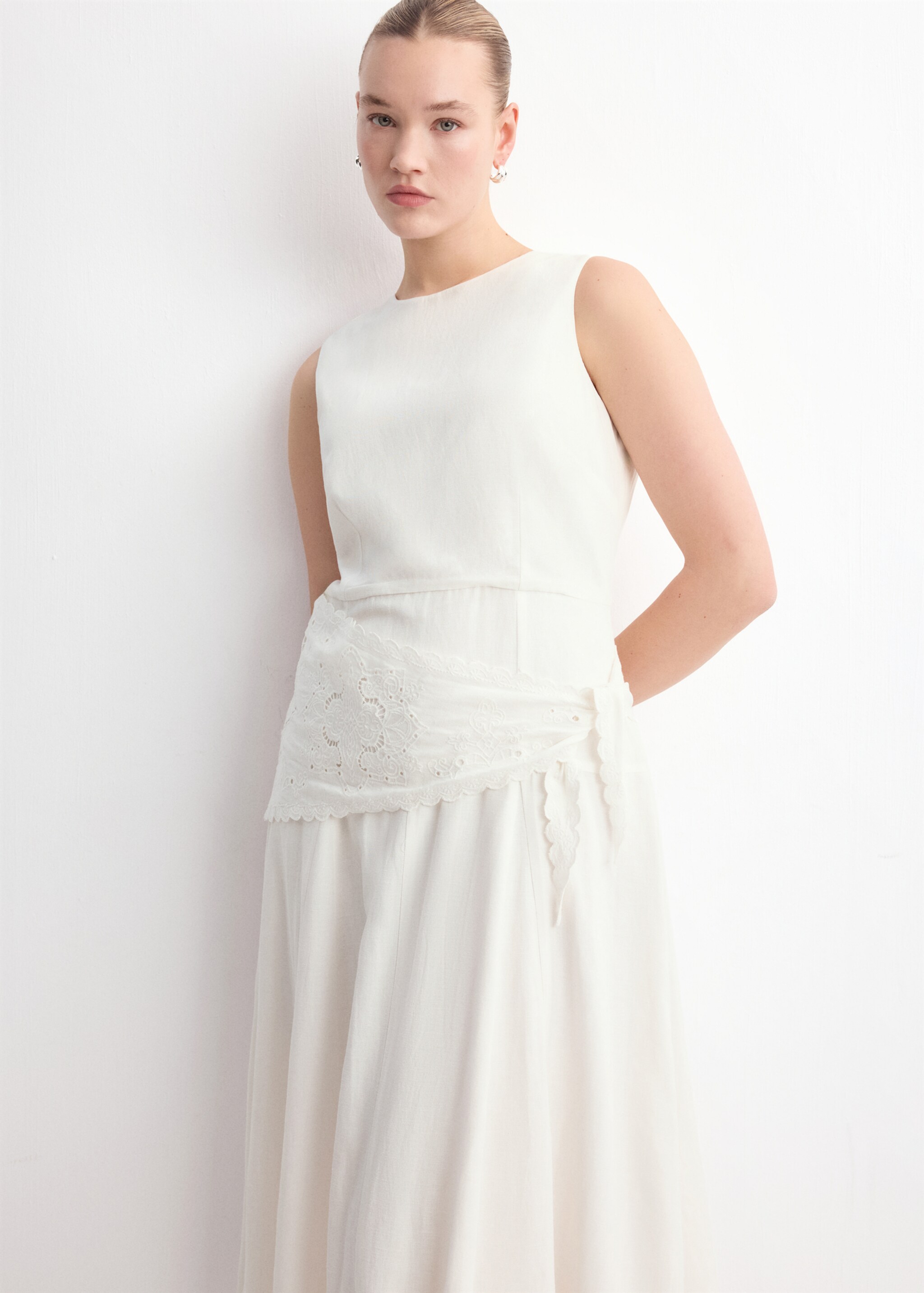 Vestido scarf2 - Detalle del artículo 5, Crudo. Ref: 27007158-00.