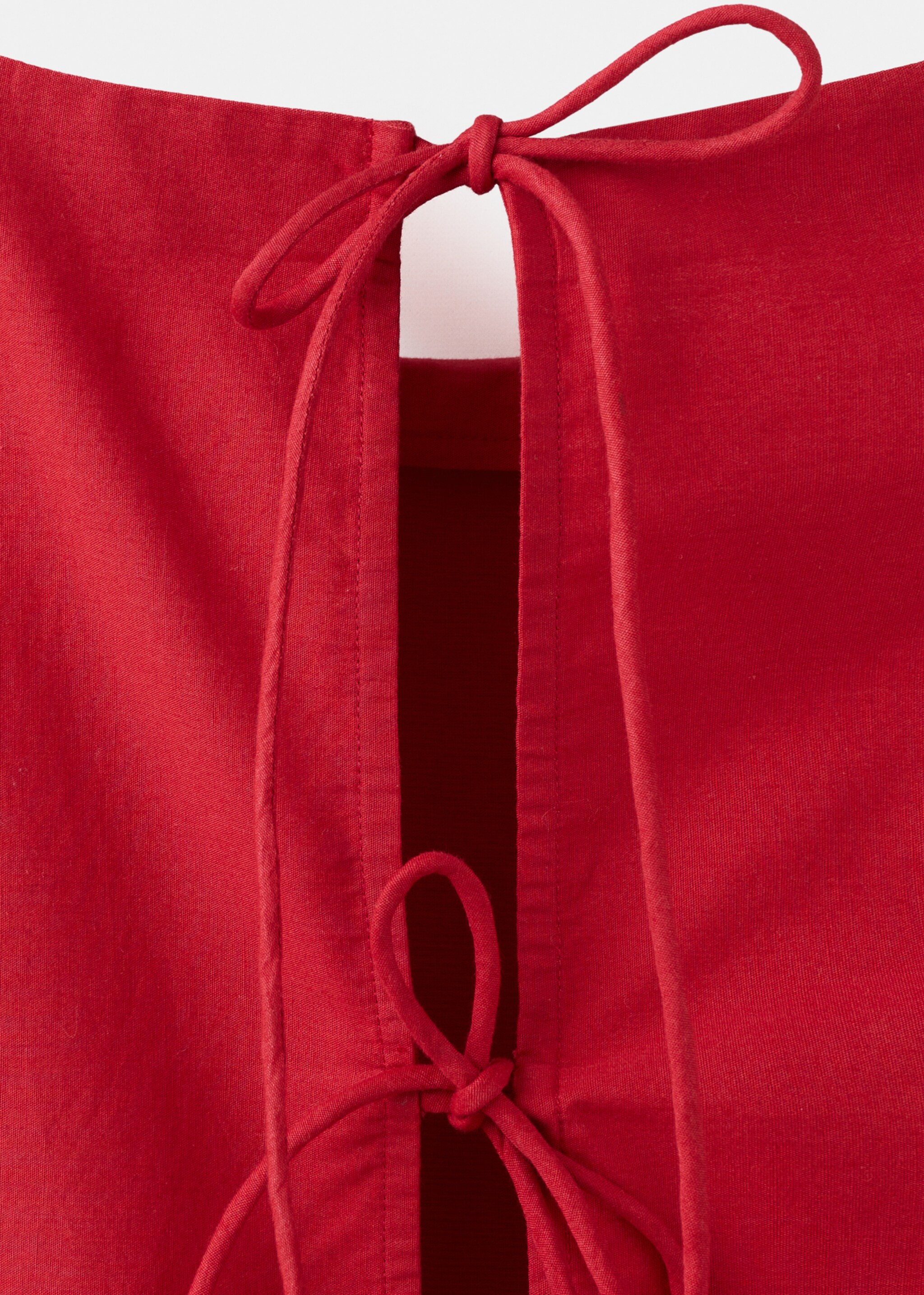 فستان قطن بتطريزات مفتوحة - تفاصيل المنتج 0, أحمر. Ref: 27007159-00.