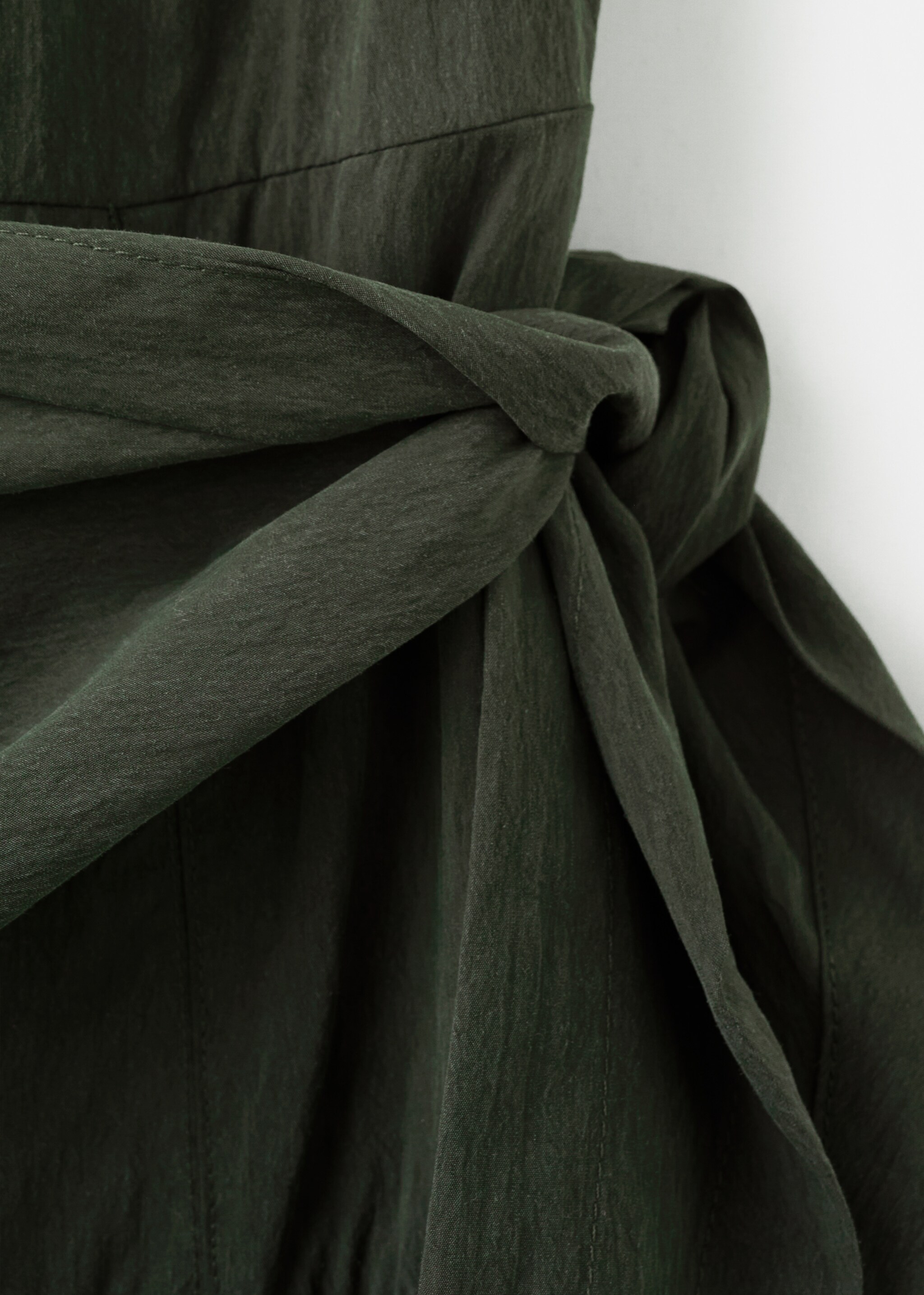 Lyocell handkerchief dress - Details of the article 0, Khaki. Ref: 27007161-00.