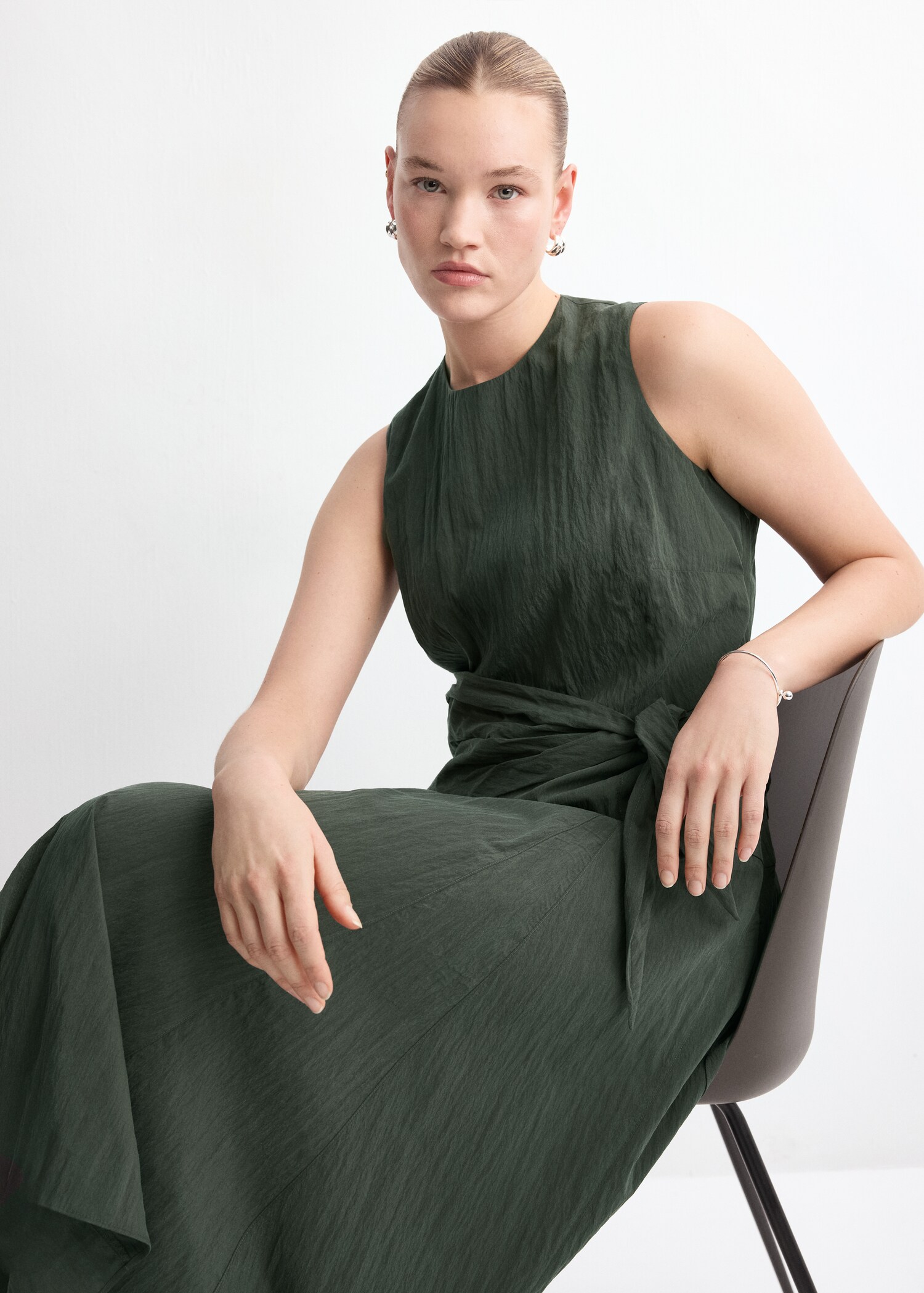 Lyocell handkerchief dress - Details of the article 4