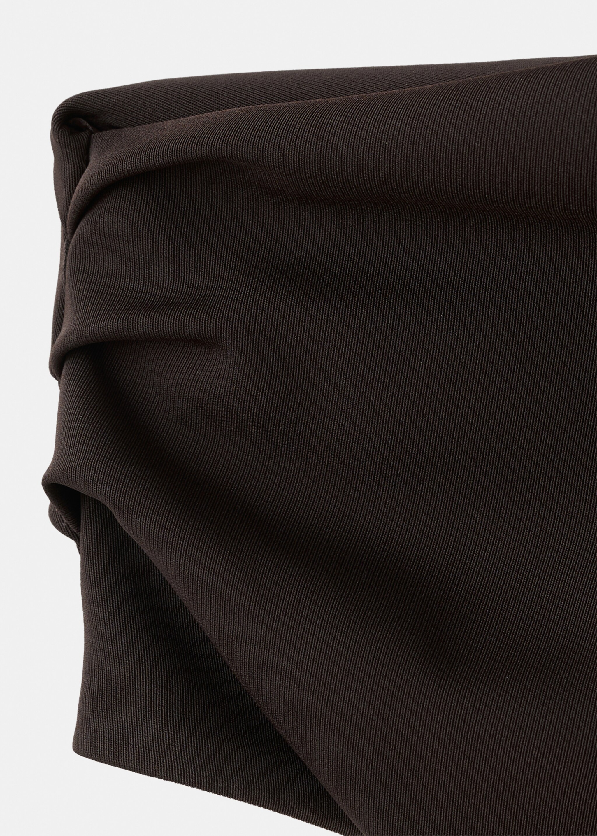 Asymmetrical pleated dress - Details of the article 0, Brown. Ref: 27007162-00.