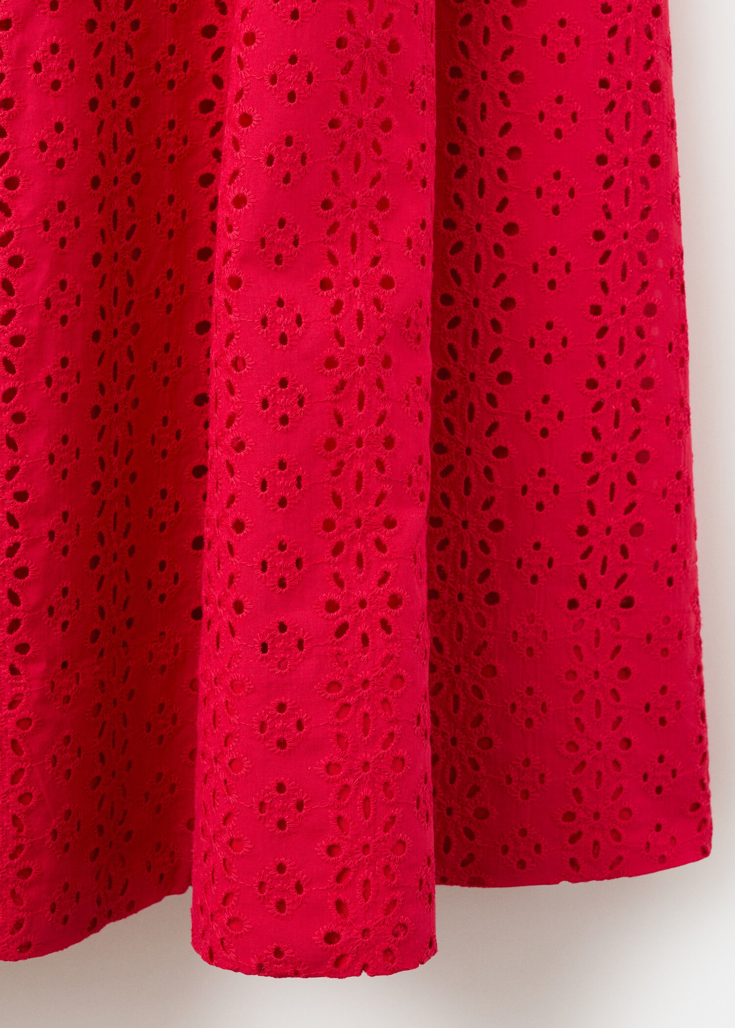 Embroidered cutwork A-line dress - Details of the article 0