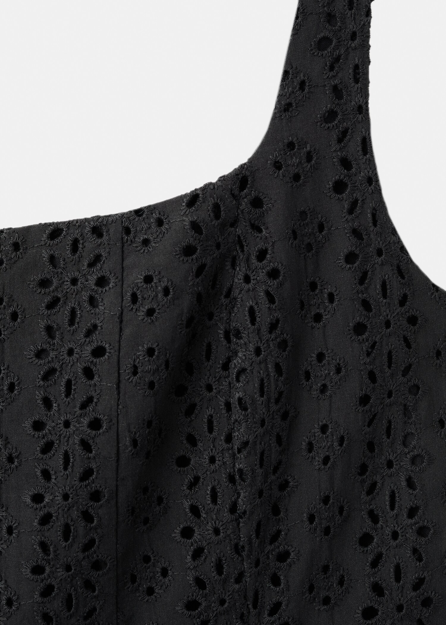 Embroidered cutwork A-line dress - Details of the article 8