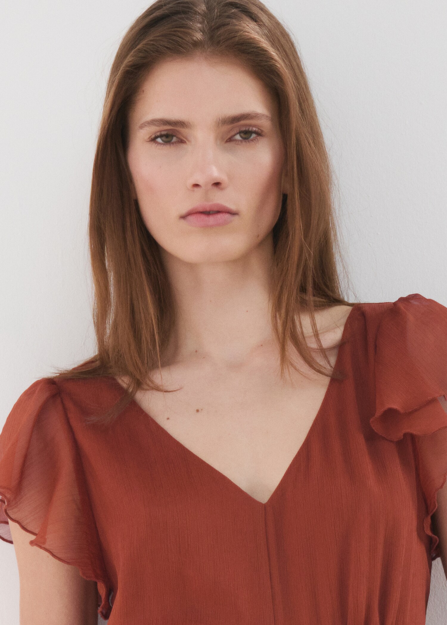 Long ruffled dress - Details of the article 1