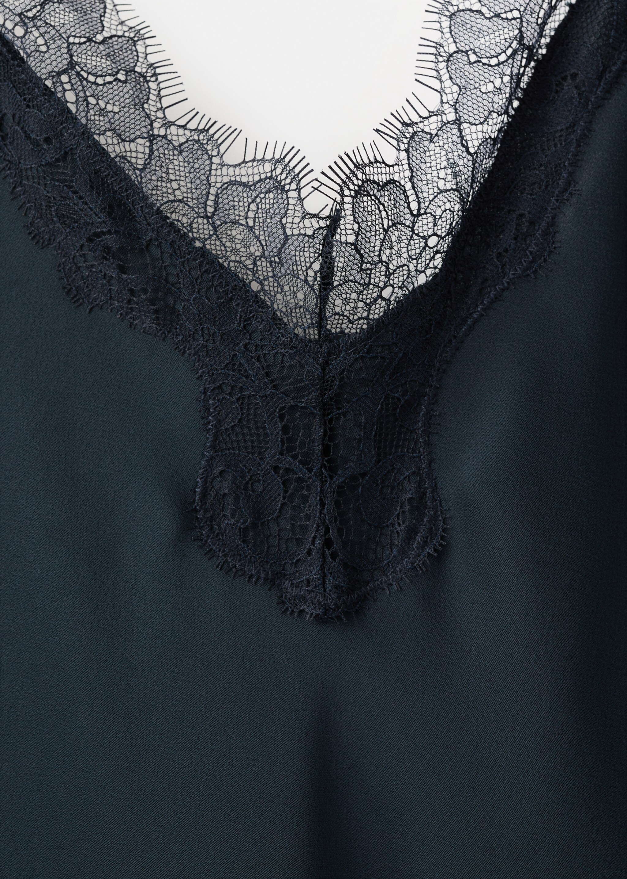 Robe style lingerie satinée - Détail de l'article 8, Bleu marine. Ref: 27007168-00.