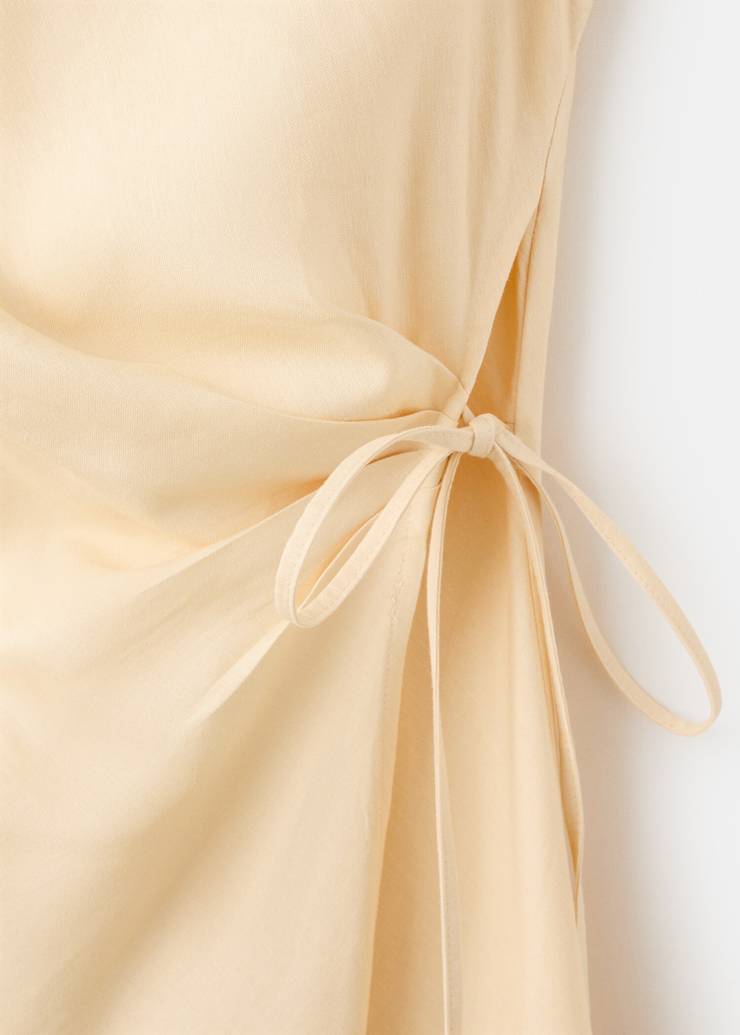 Wrap midi-dress with knot - Details of the article 0