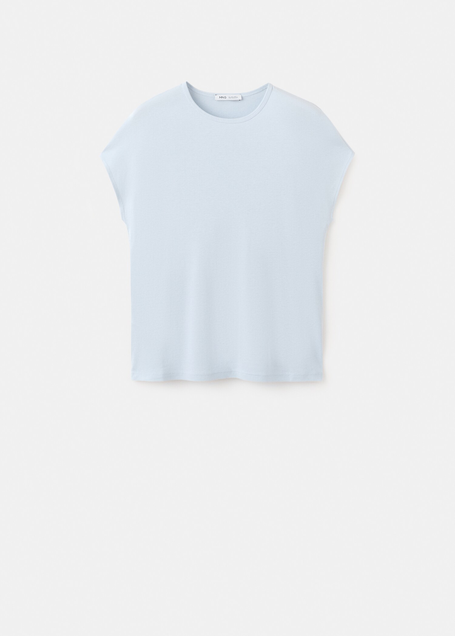 تي شيرت بكم قصير من القطن المختلط - منتج دون نموذج