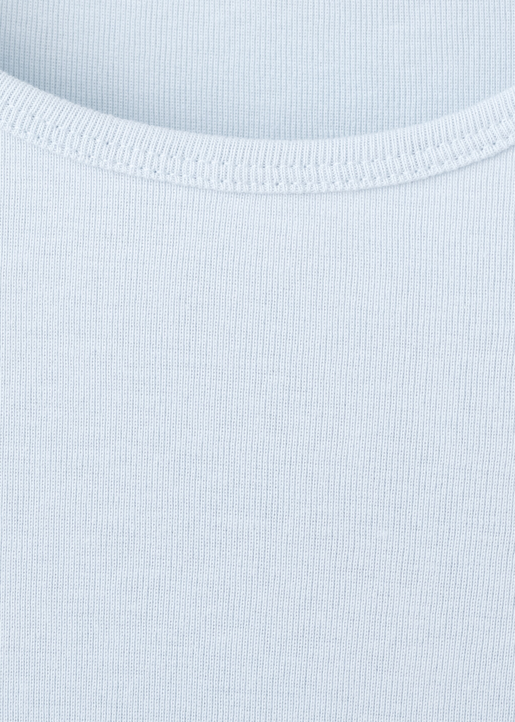 تي شيرت بكم قصير من القطن المختلط - تفاصيل المنتج 8, أزرق سماوي. Ref: 27007805-00.