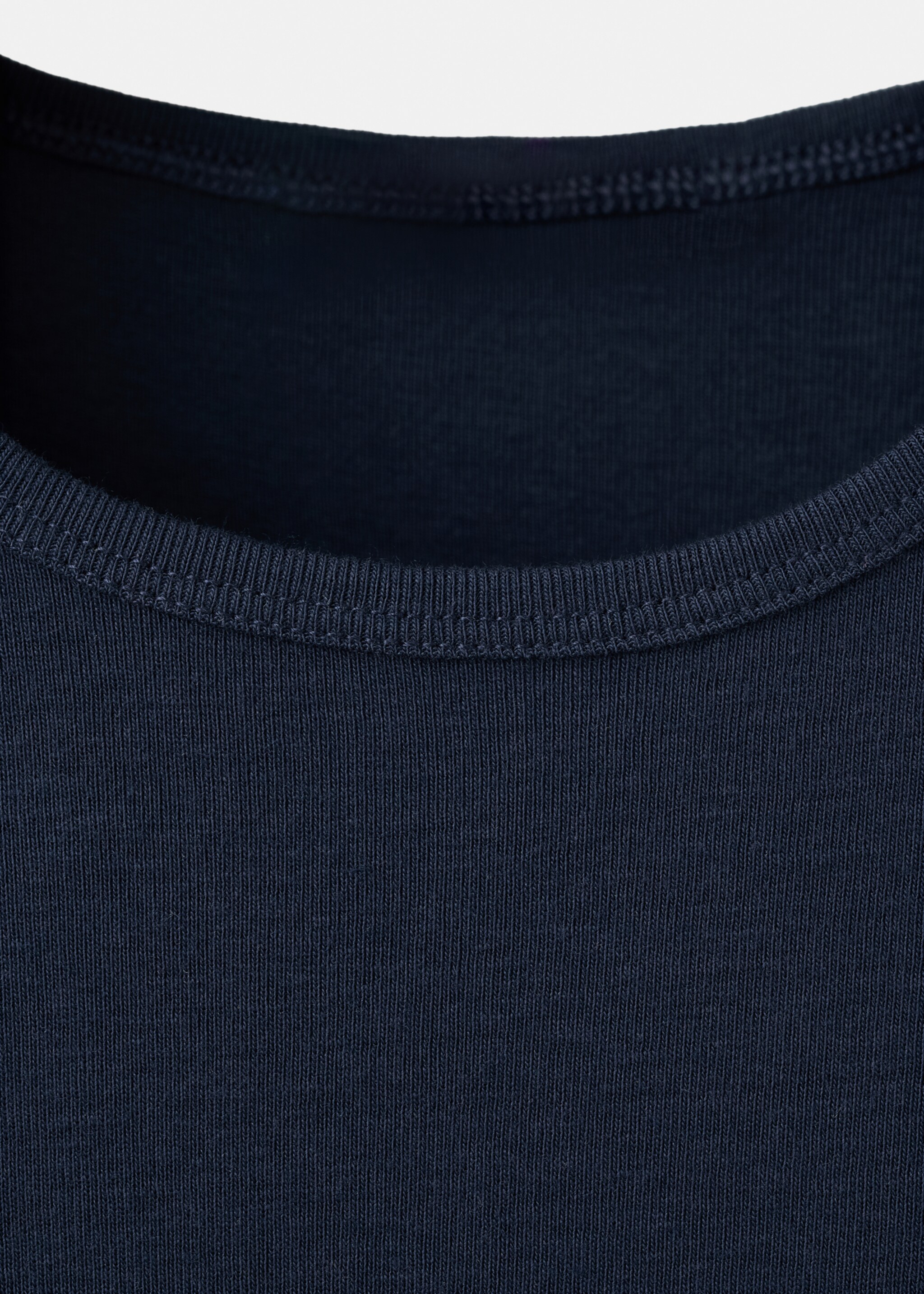 تي شيرت بكم قصير من القطن المختلط - تفاصيل المنتج 8, أزرق غامق. Ref: 27007805-00.