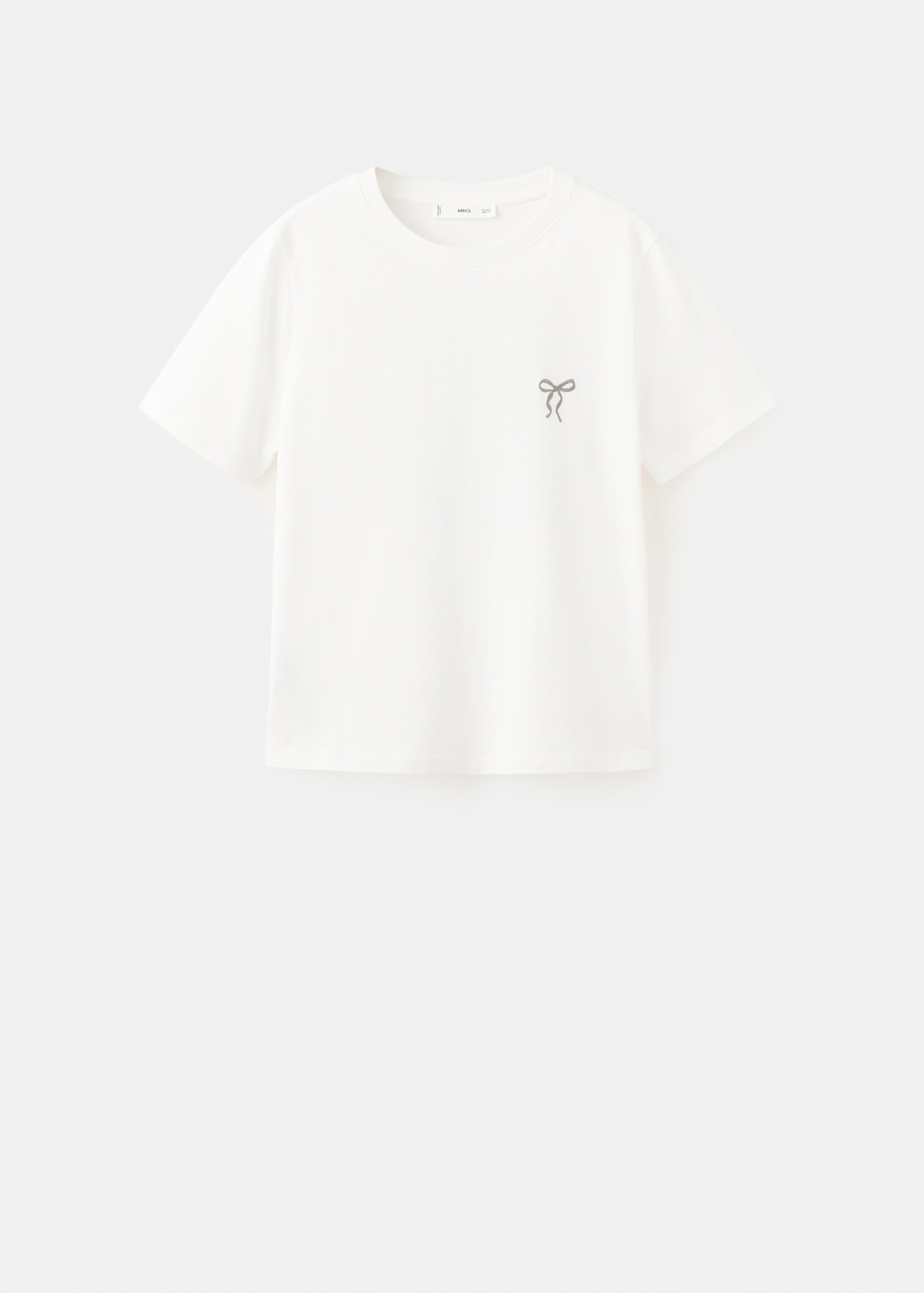 Short-sleeved printed t-shirt - Article without model, White. Ref: 27007806-00.