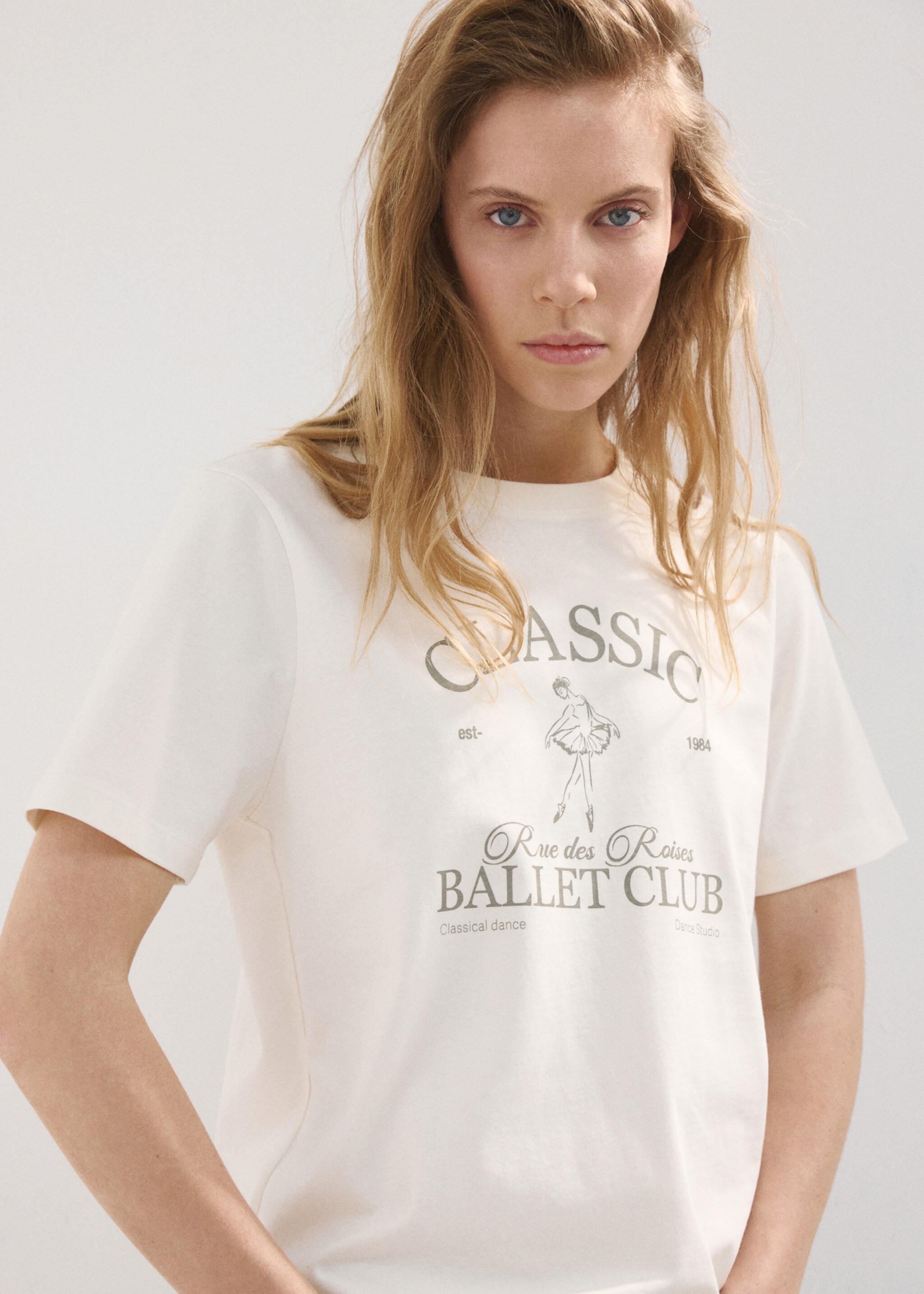 Short-sleeved printed t-shirt - Medium plane, Off White. Ref: 27007806-00.