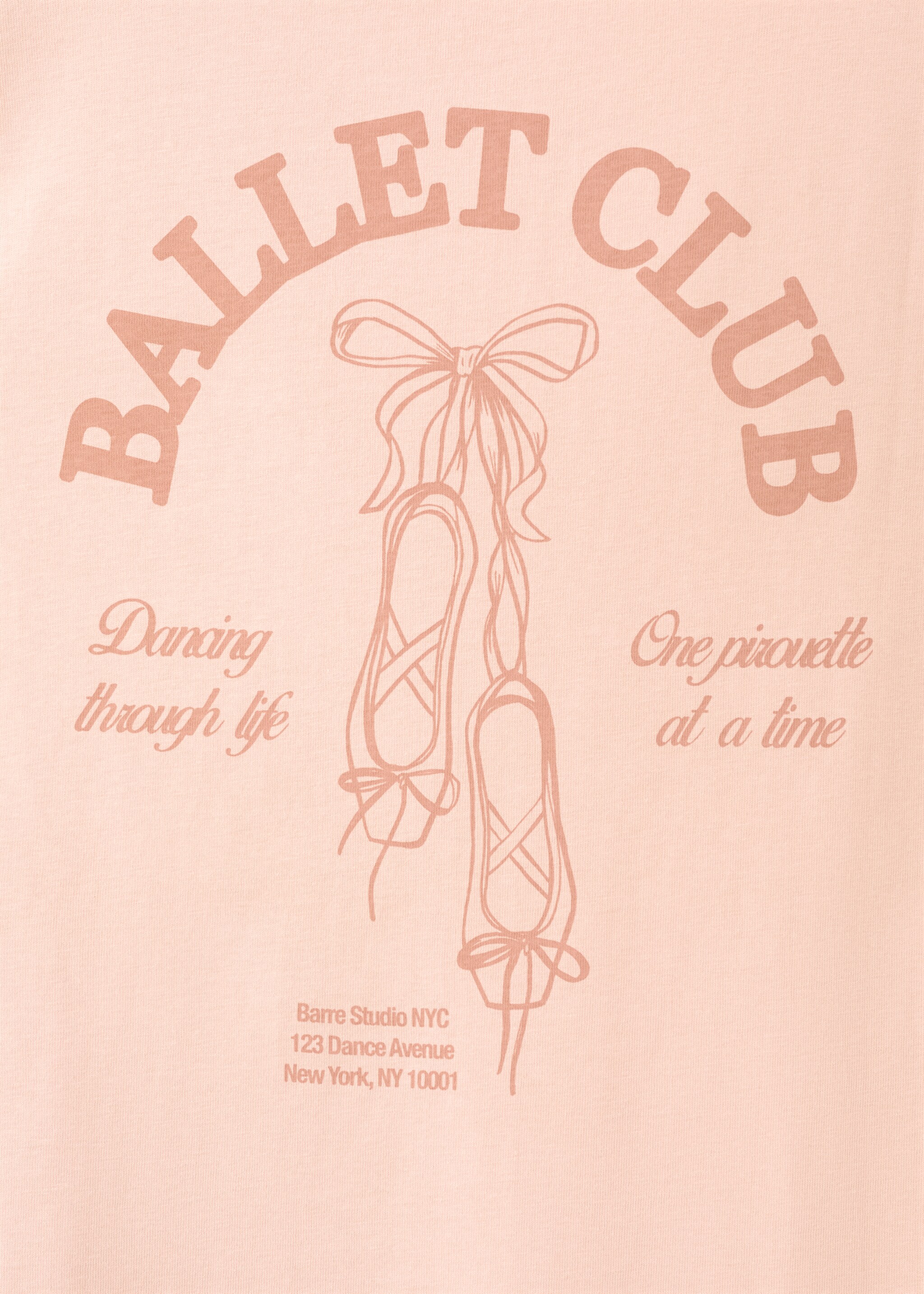 Short-sleeved printed t-shirt - Details of the article 0, Pastel Pink. Ref: 27007806-00.