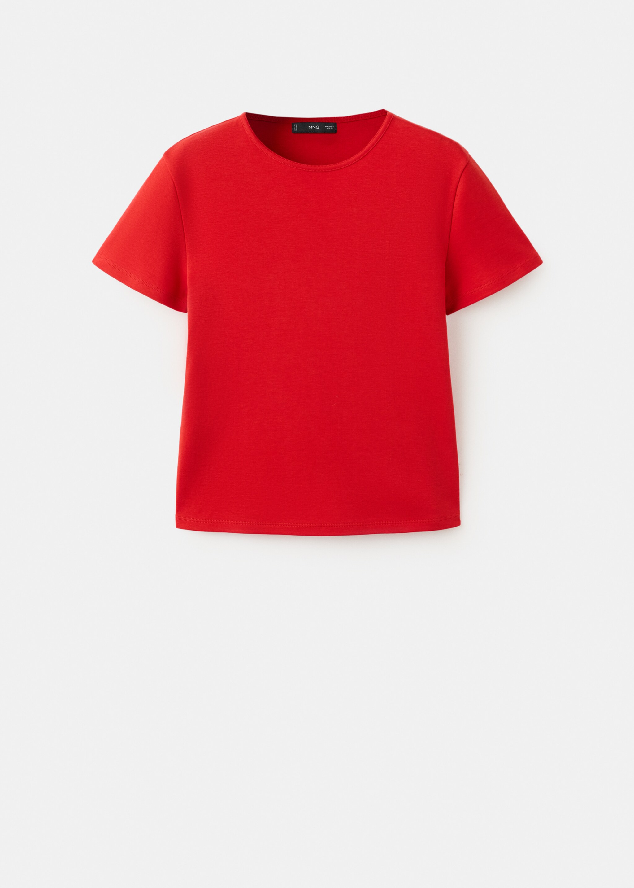 Short-sleeved cotton t-shirt - Article without model, Red. Ref: 27007809-00.