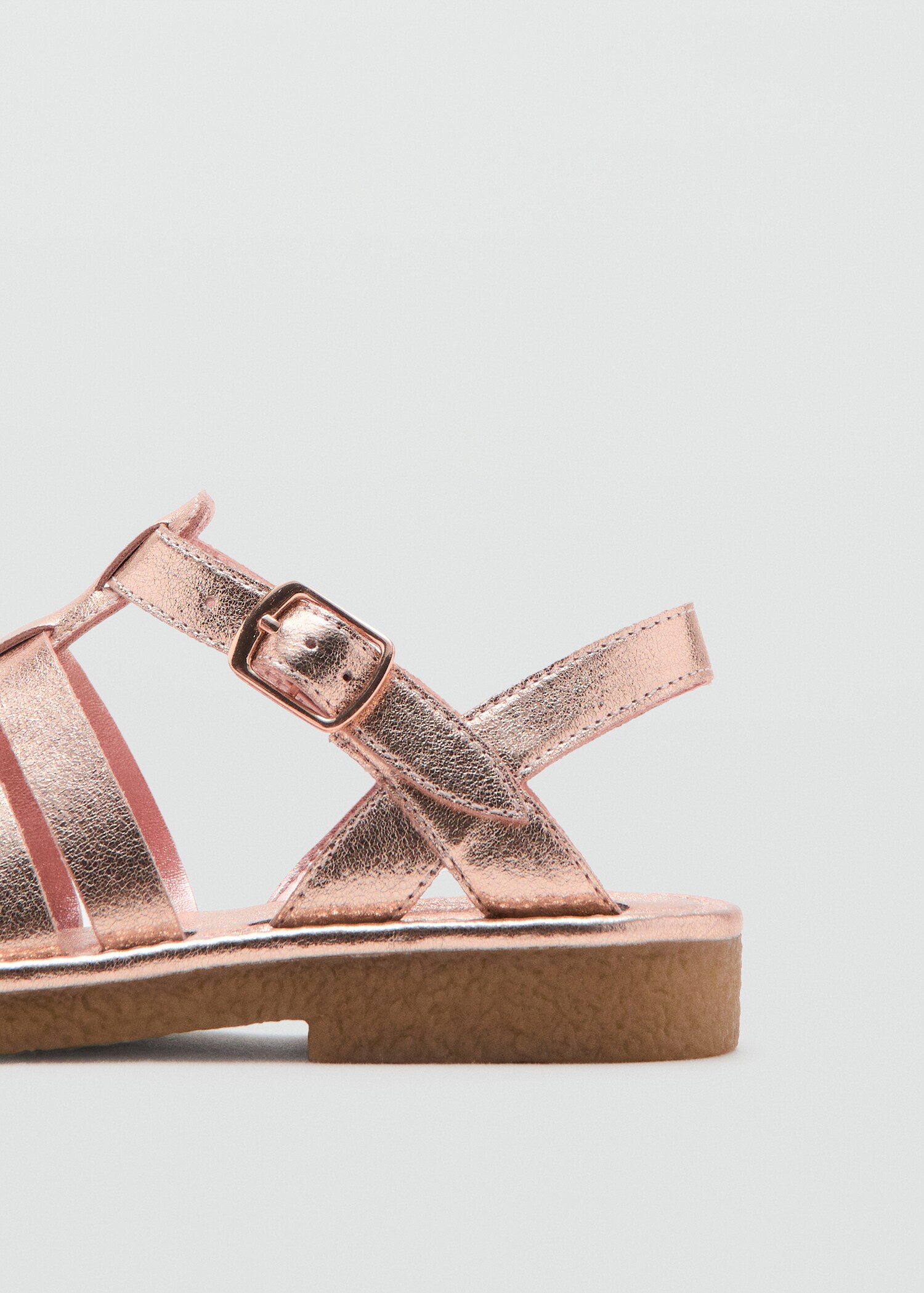 Metallic strappy sandals - Details of the article 1