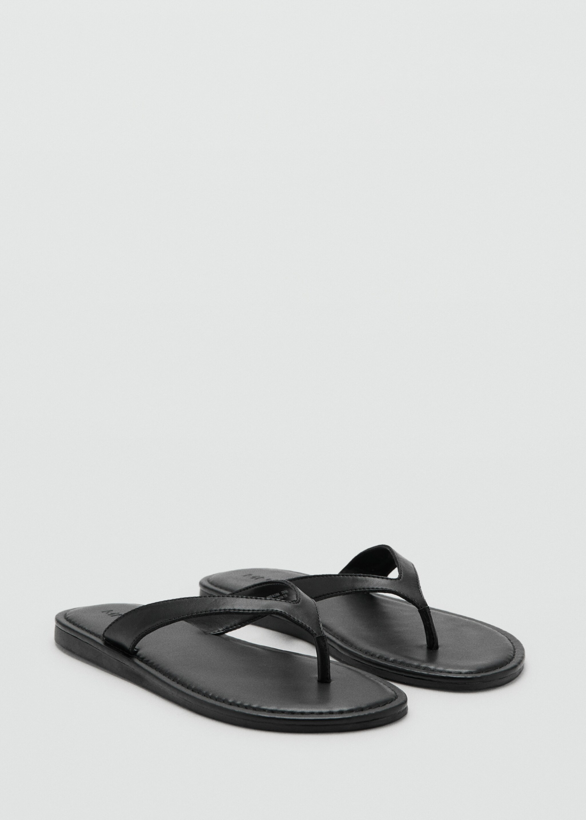 Toe thong sandals - Medium plane, Black. Ref: 27007900-00.