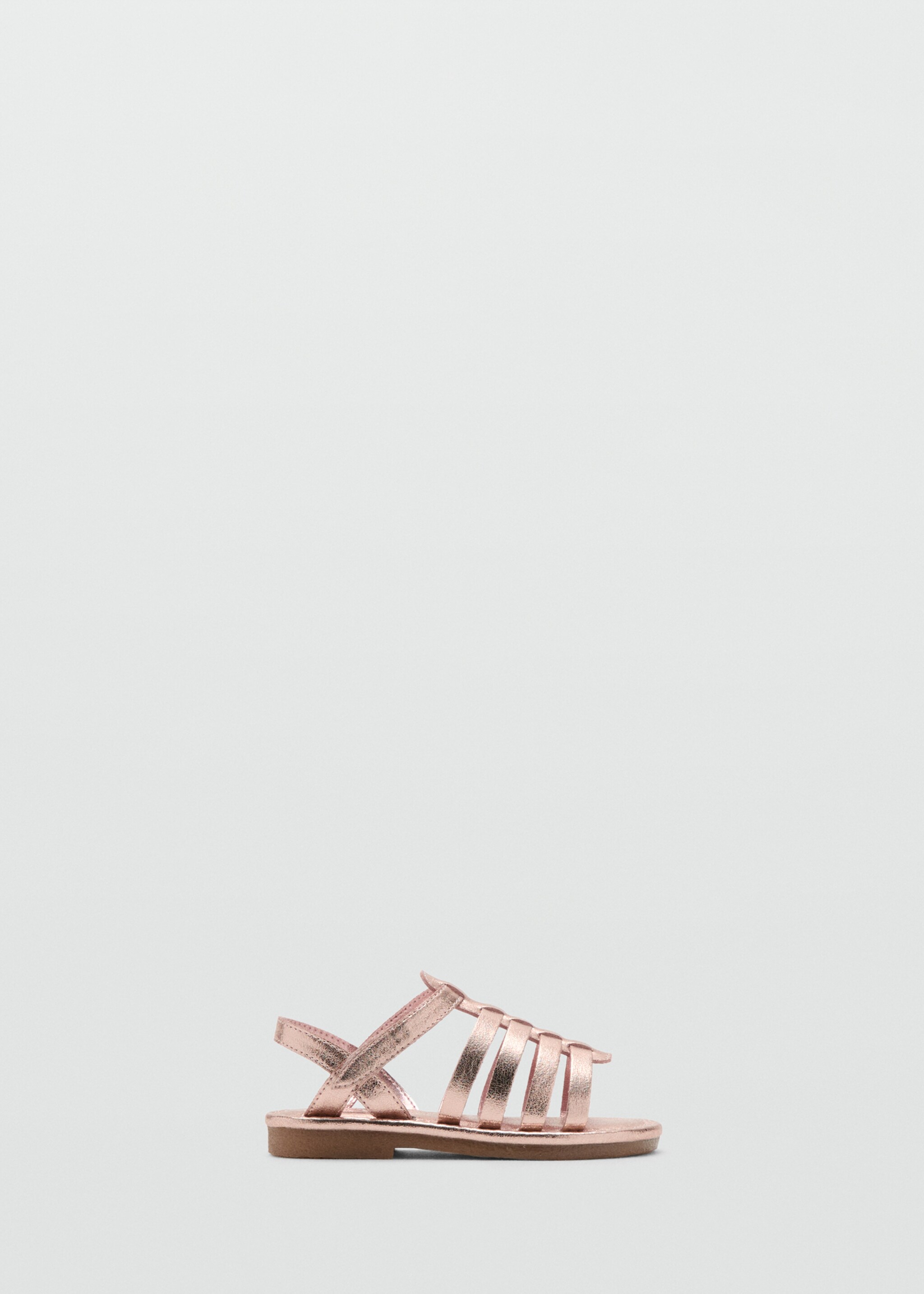 Μεταλλιζέ σανδάλια με λουράκια - Προϊόν χωρίς μοντέλο, Ροζ Απαλό. Ref: 27007901-00.