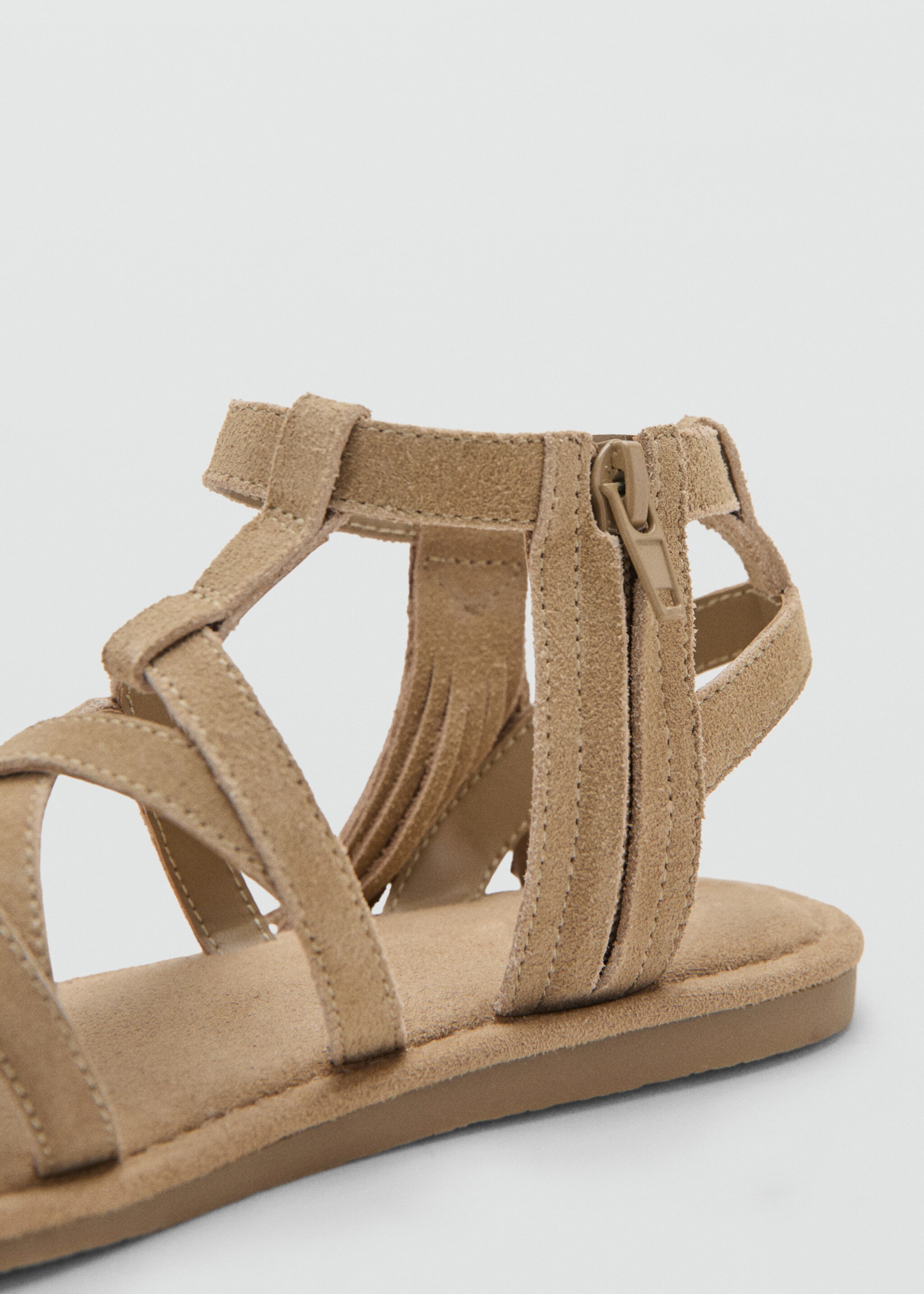 Fringe leather sandals - Details of the article 2, Brown. Ref: 27007904-00.