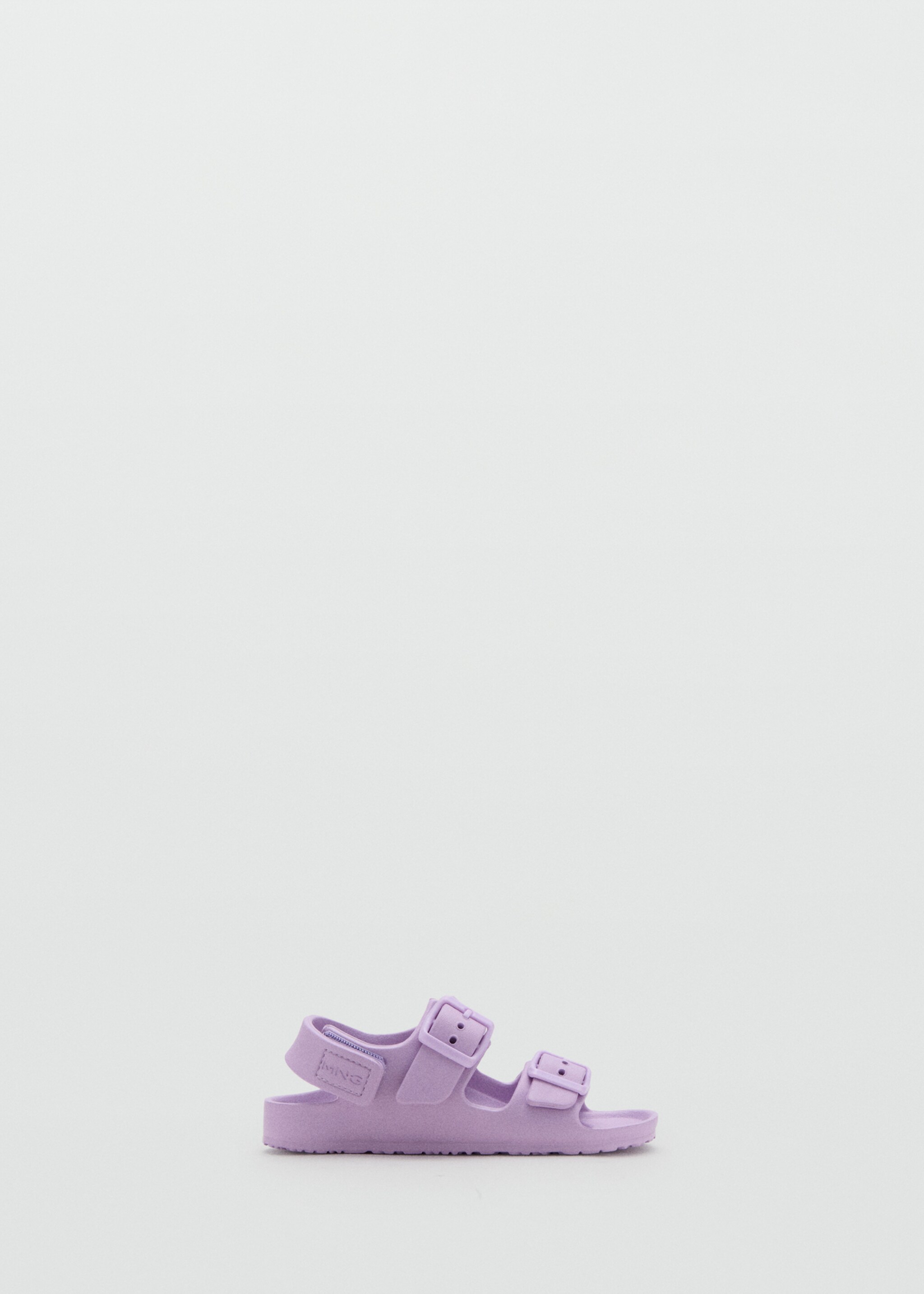Rubberised buckle sandals - Article without model, Light/Pastel Purple. Ref: 27007906-00.