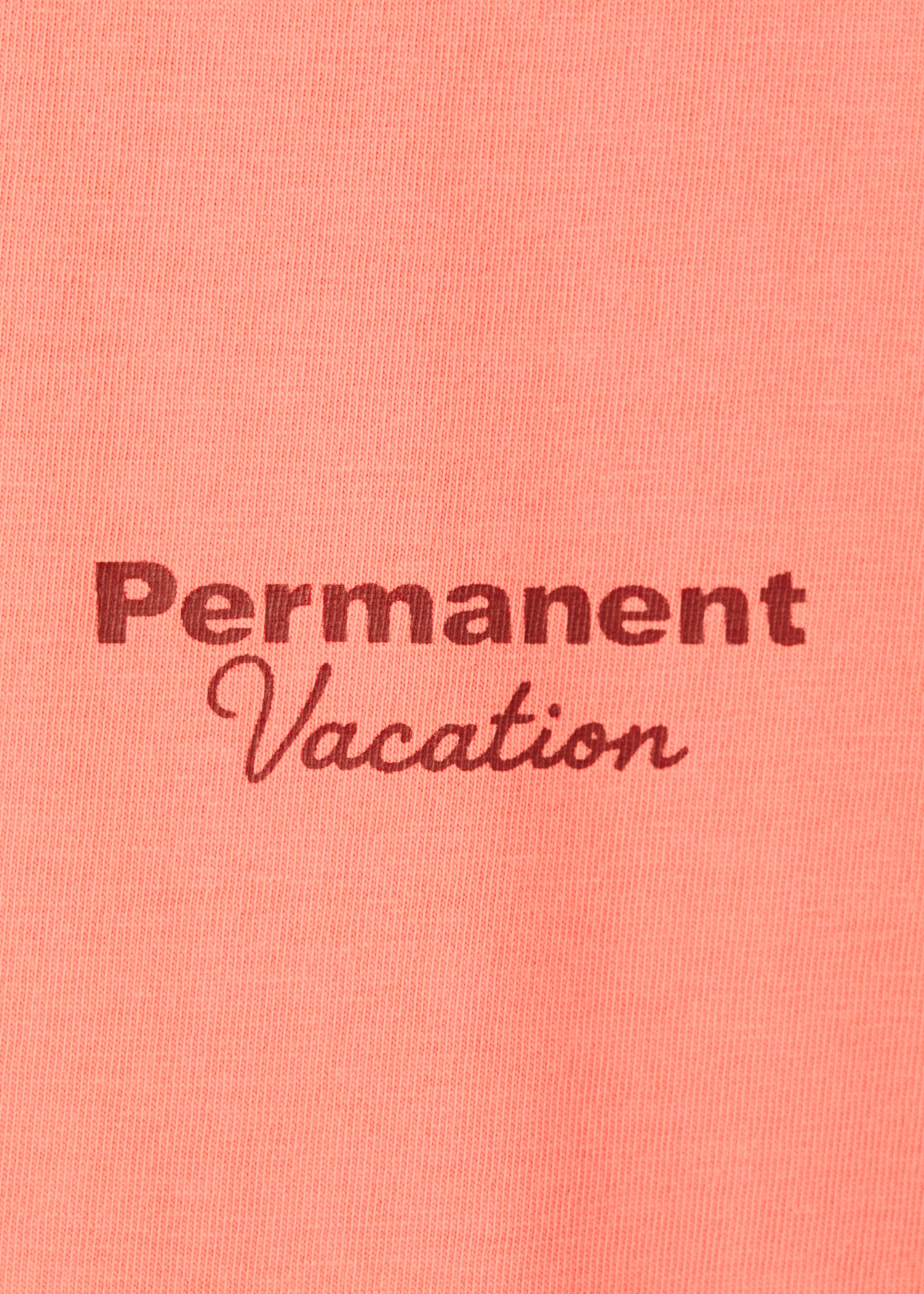 Boxy fit printed T-shirt - Details of the article 8, Coral Red. Ref: 27007918-00.