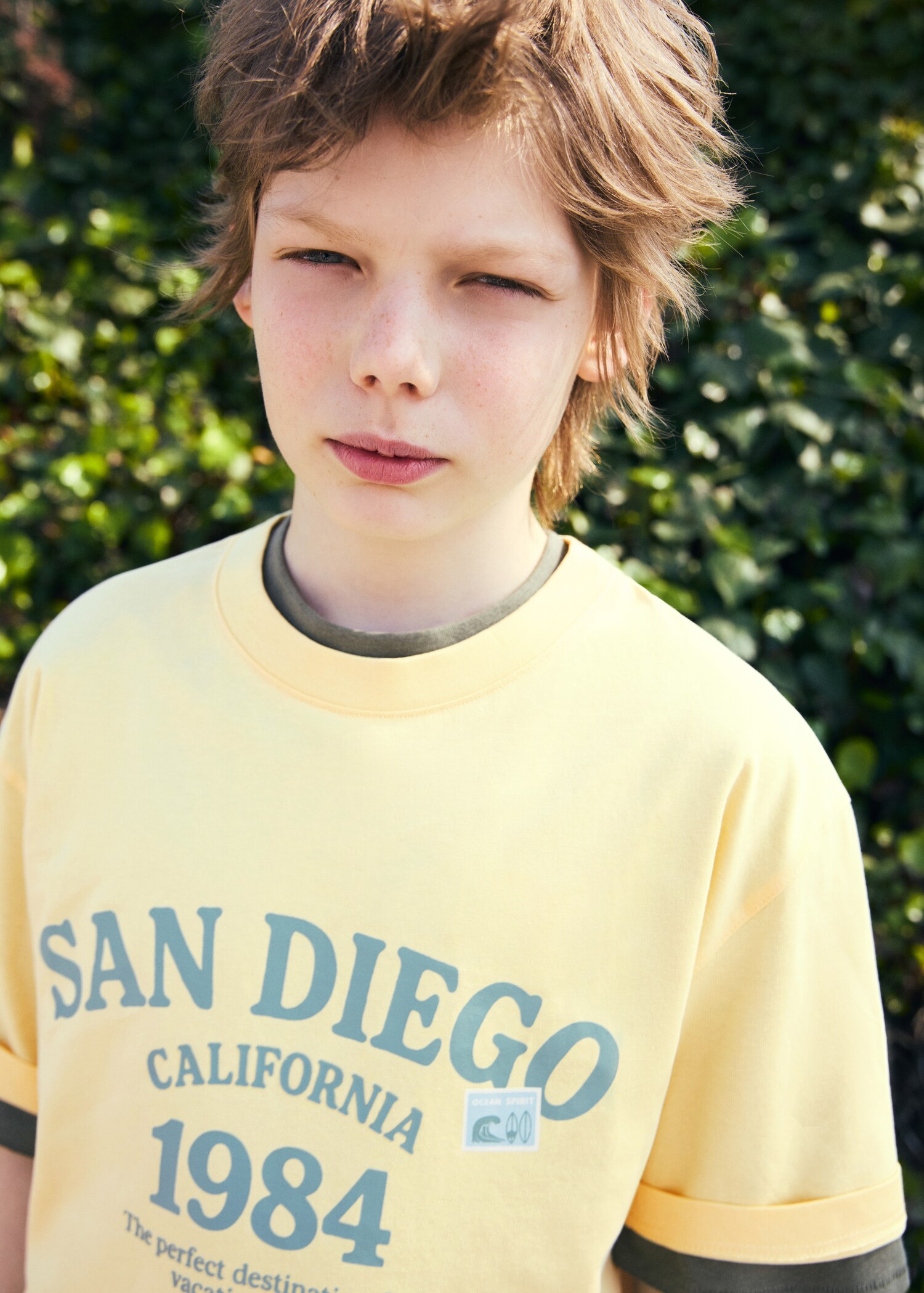 Printed cotton-blend t-shirt - Details of the article 1