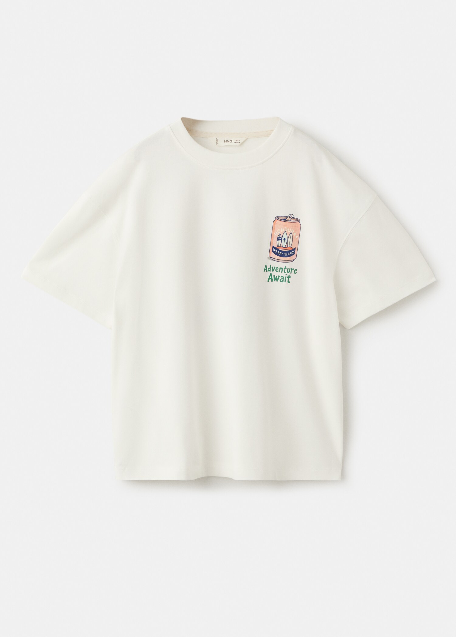 Printed cotton-blend t-shirt - Article without model