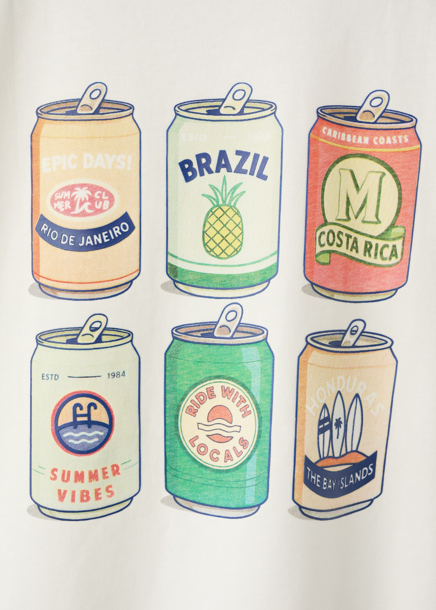 Printed cotton-blend t-shirt - Details of the article 0