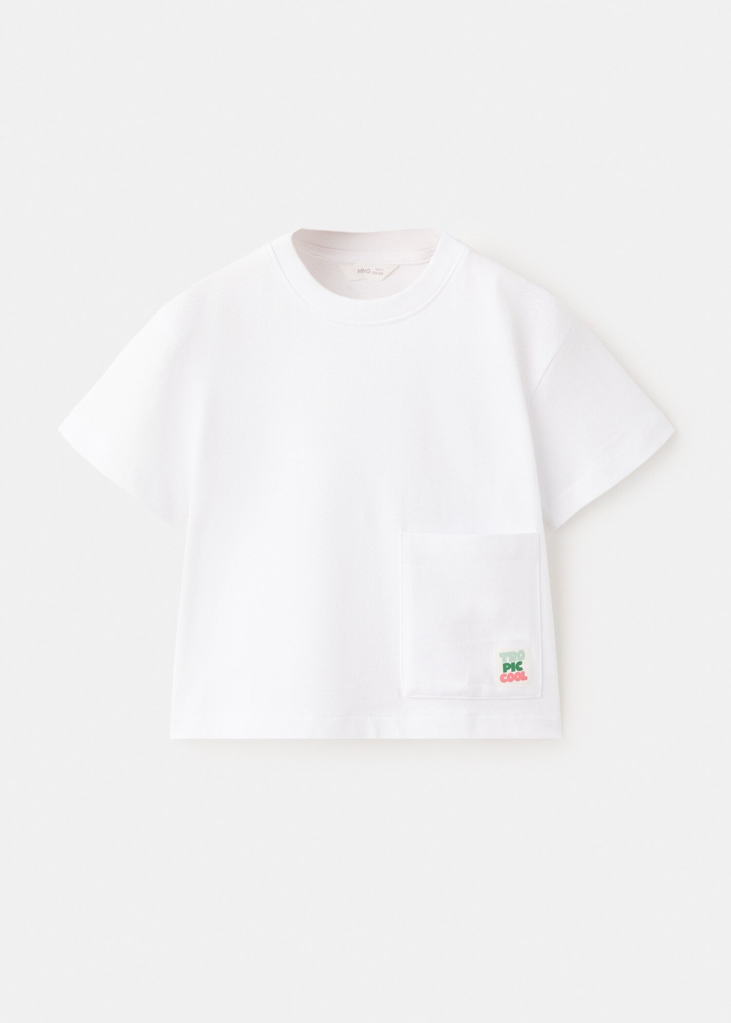 Cotton T-shirt with pocket detail - Article without model