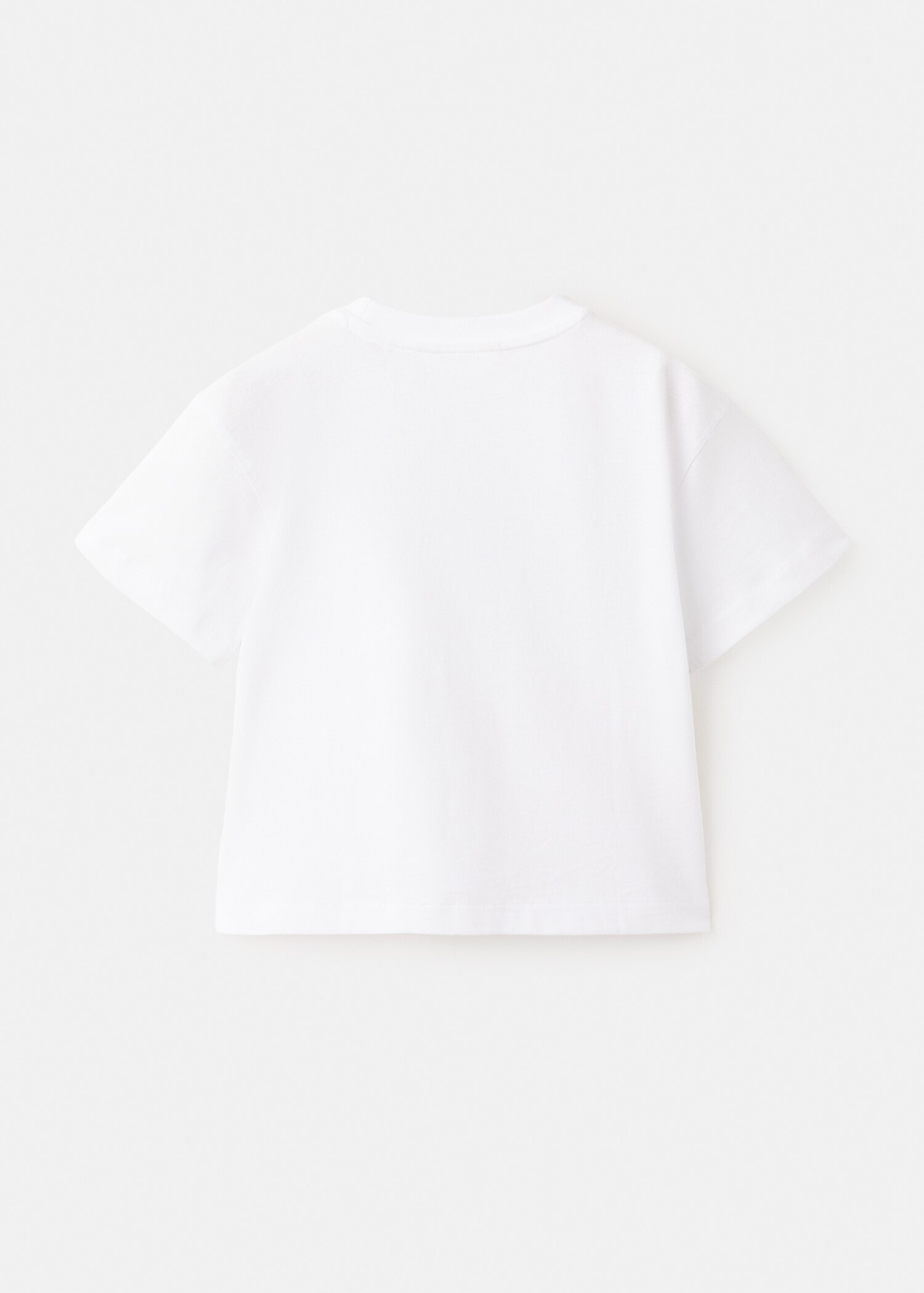 Cotton T-shirt with pocket detail - Reverse of the article