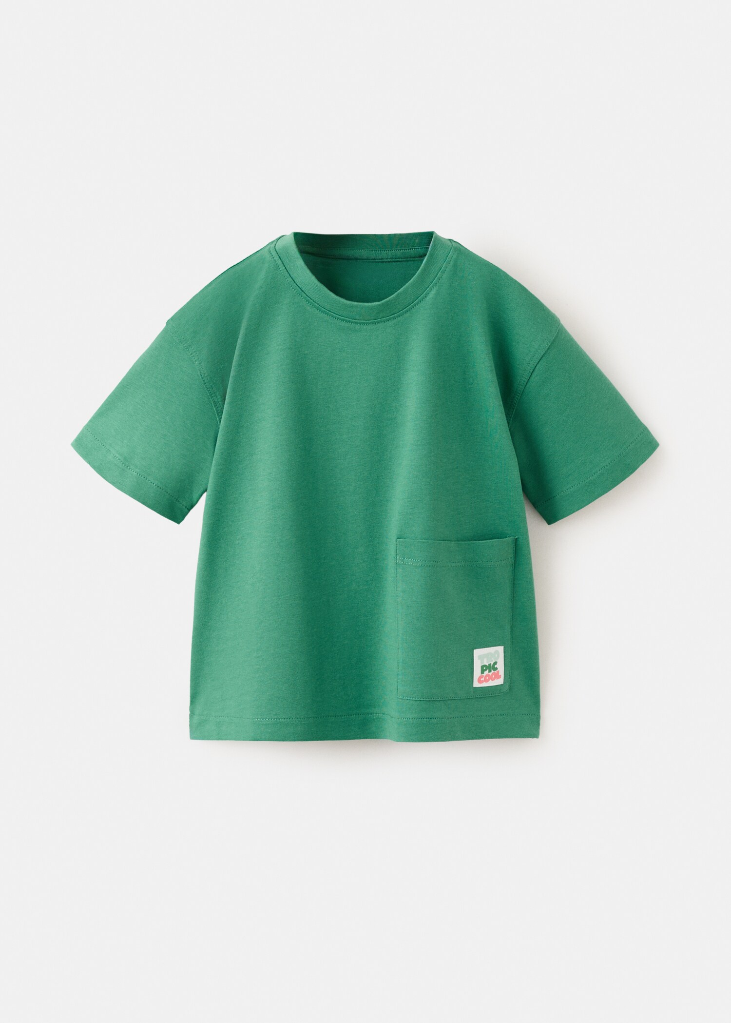 Cotton T-shirt with pocket detail - Article without model