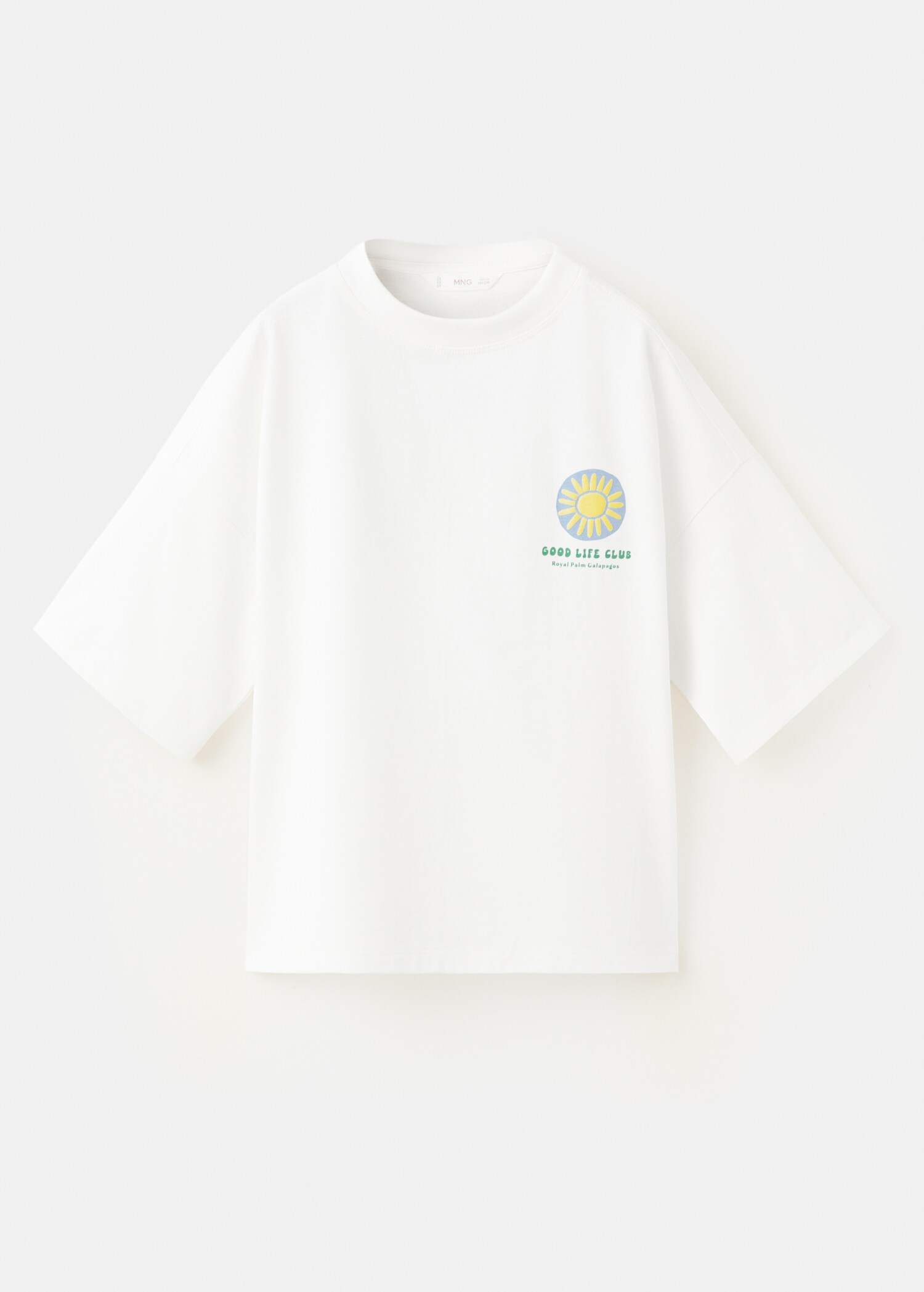 Printed cotton-blend t-shirt - Article without model