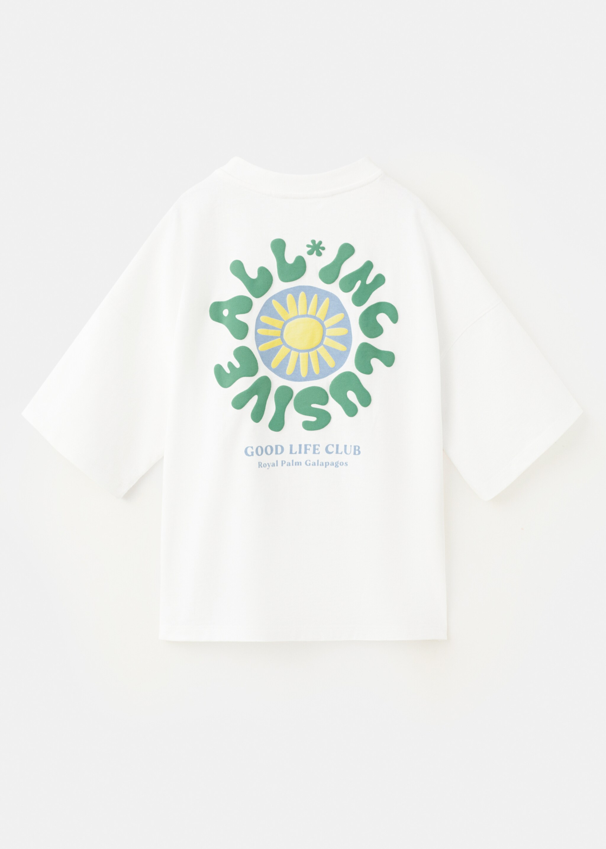 Printed cotton-blend t-shirt - Reverse of the article, Off White. Ref: 27007924-00.