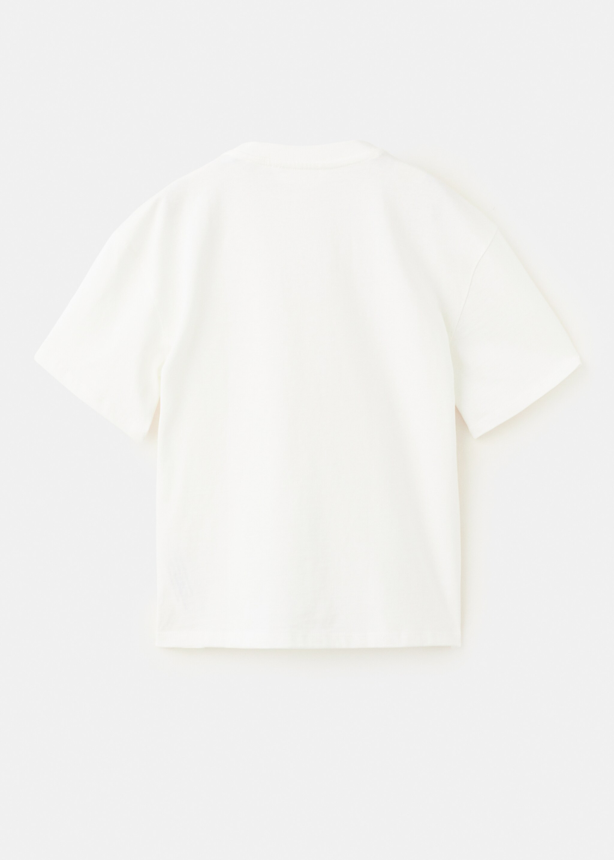 Printed cotton-blend t-shirt - Reverse of the article, Off White. Ref: 27007925-00.
