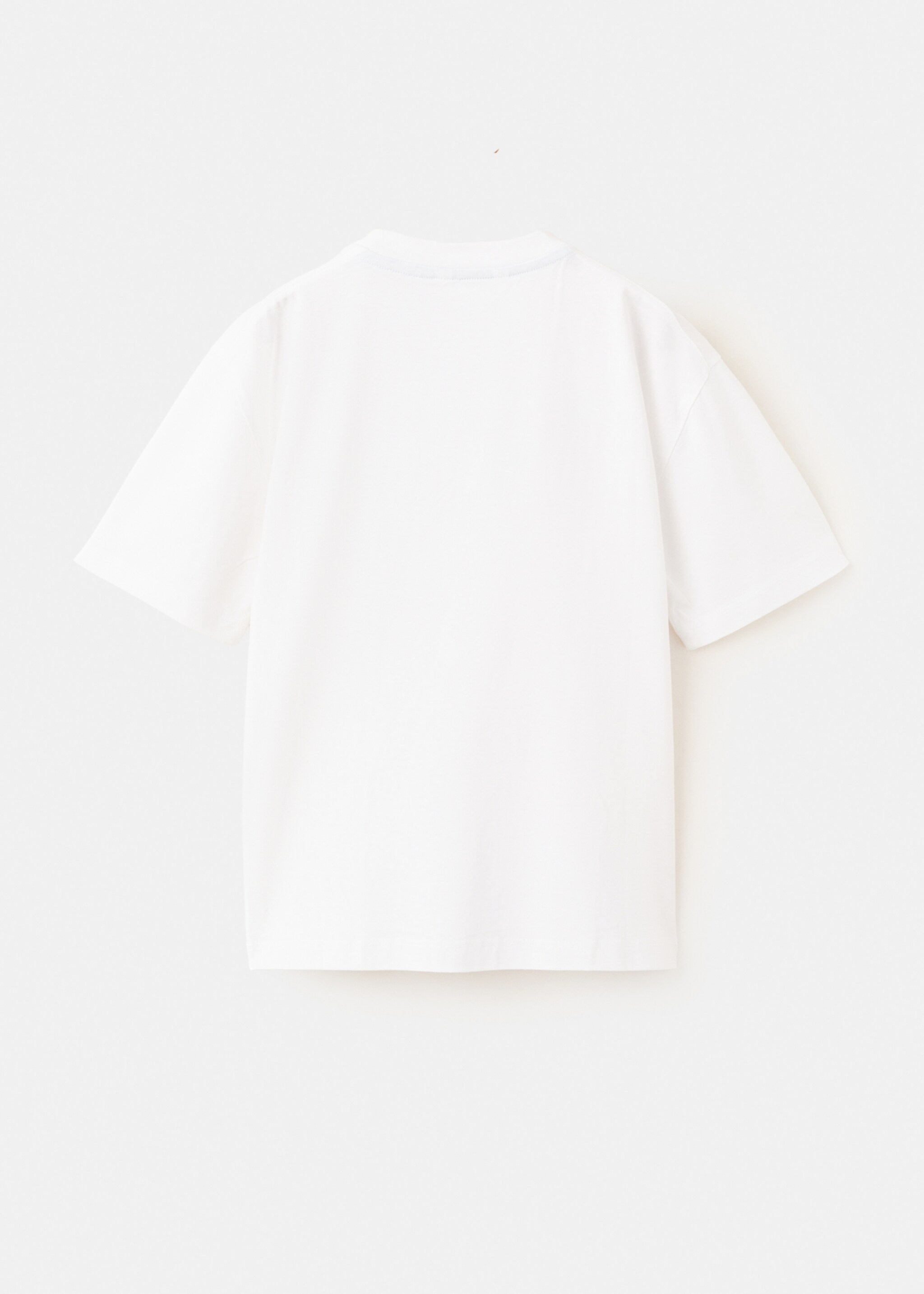 Camiseta algodón estampada - Reverso del artículo, Blanco. Ref: 27007926-00.