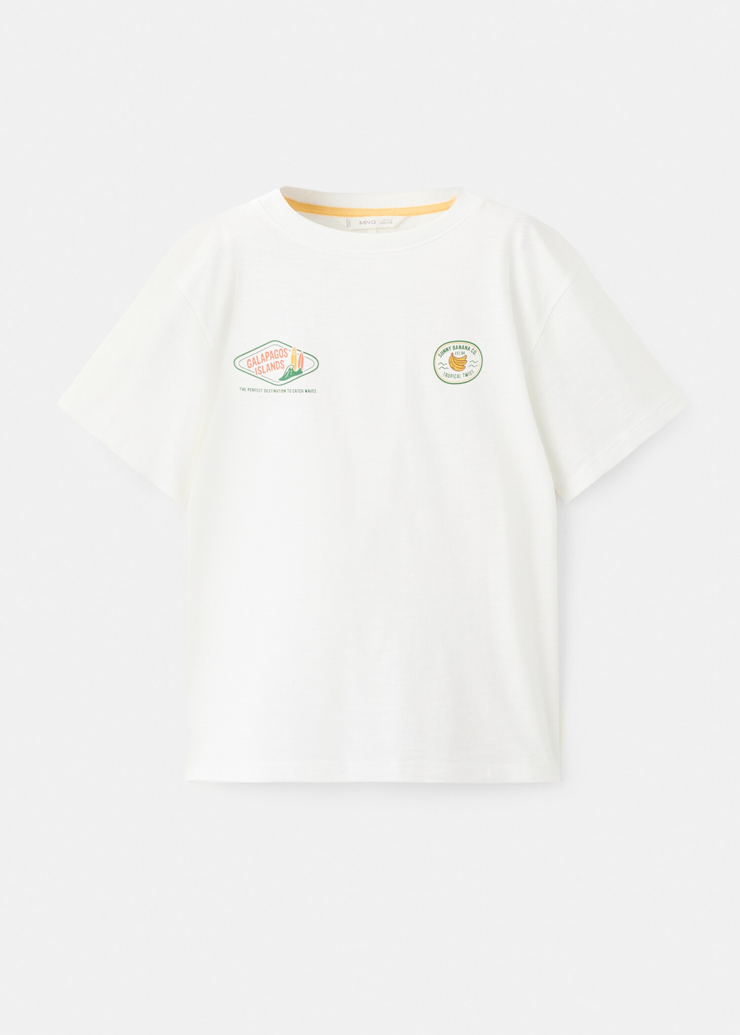 Printed cotton-blend t-shirt - Article without model