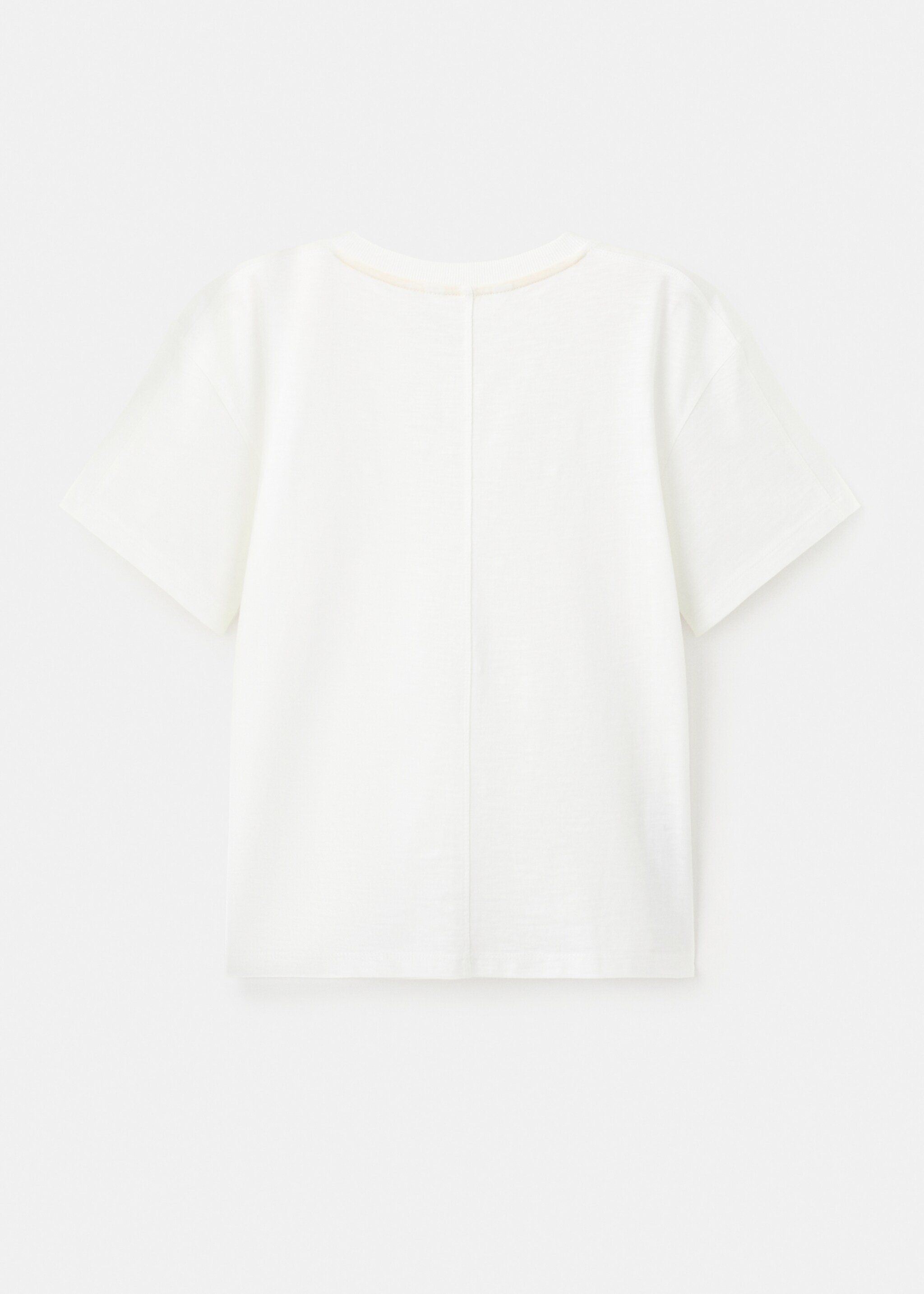 Printed cotton-blend t-shirt - Reverse of the article, Off White. Ref: 27007929-00.