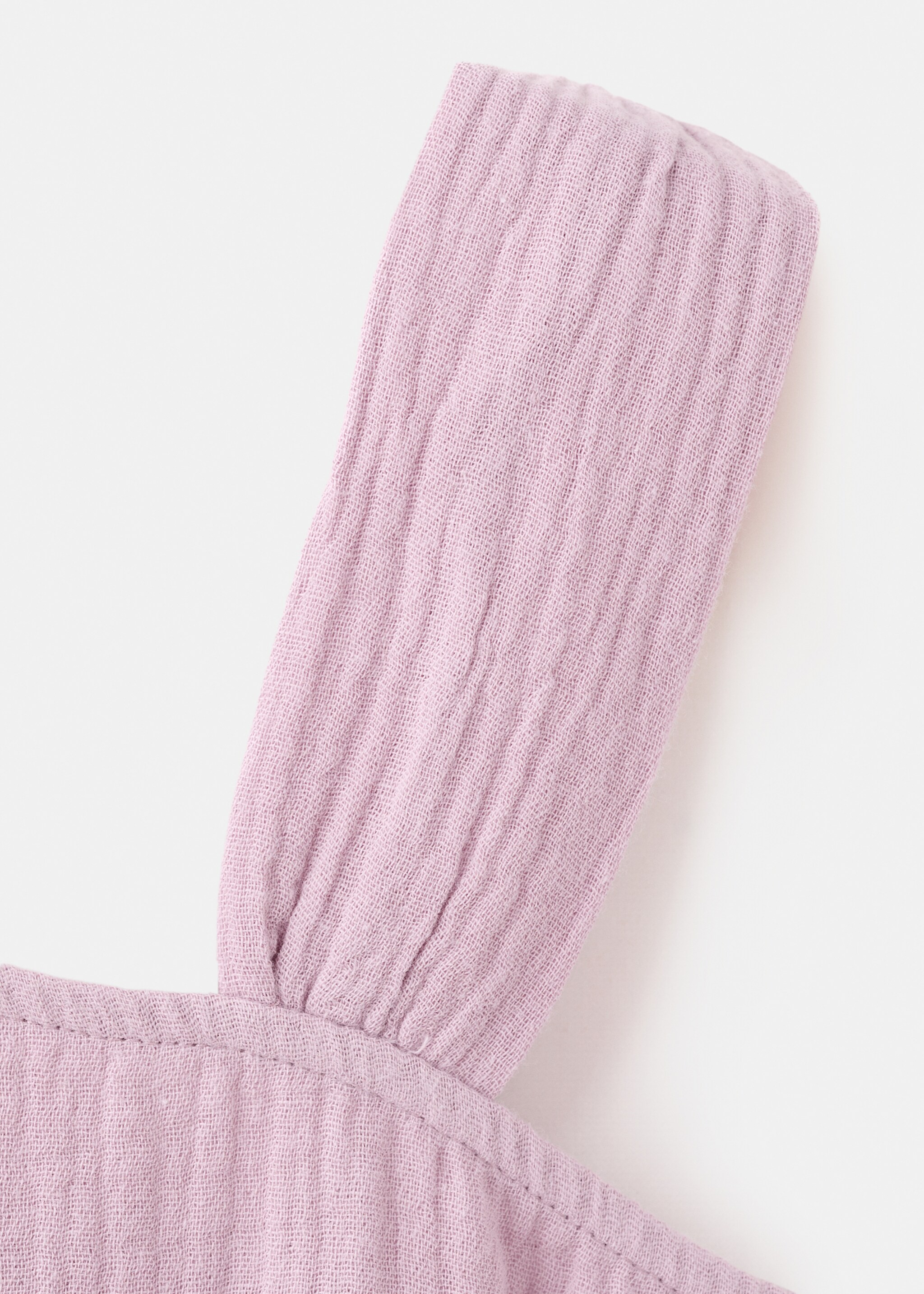 One-shoulder detail T-shirt - Details of the article 0, Lilac. Ref: 27007930-00.