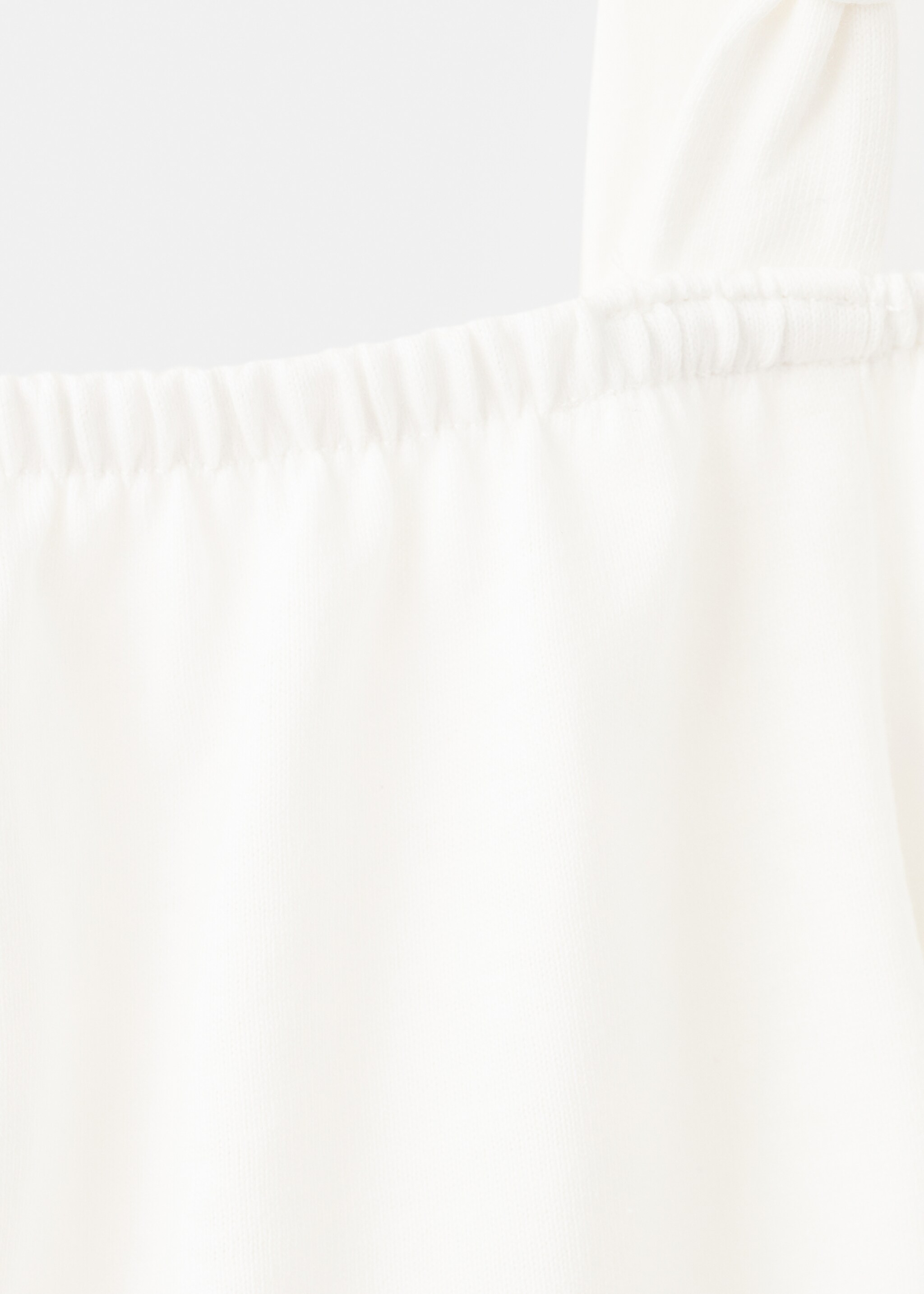Off-the-shoulder cotton T-shirt - Details of the article 0, Off White. Ref: 27007931-00.