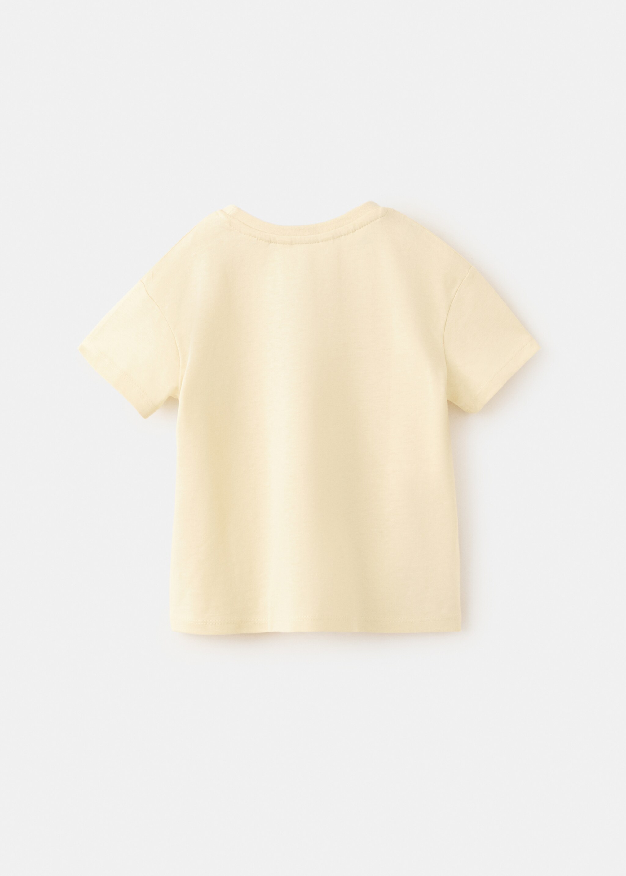 Snoopy t-shirt with bow - Reverse of the article, Pastel Yellow. Ref: 27007933-00.